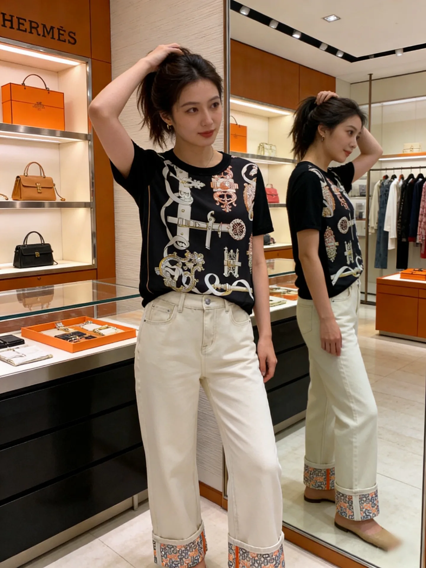 Футболки Женские Hermes 4763895