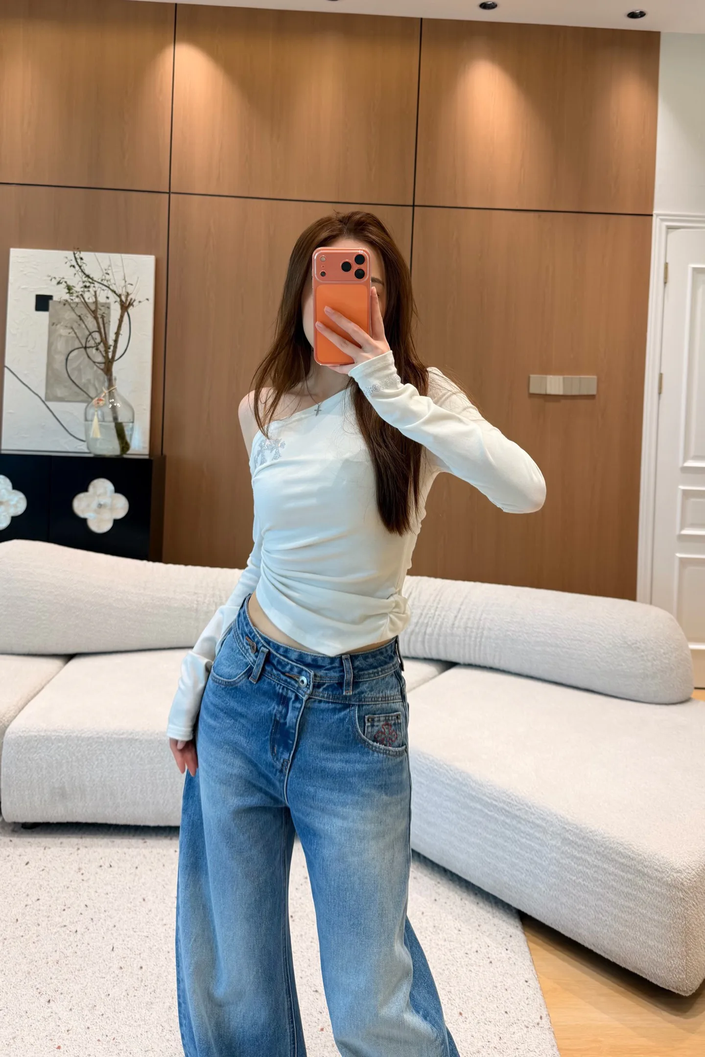 Джинсы Женские Chrome Hearts 19001042