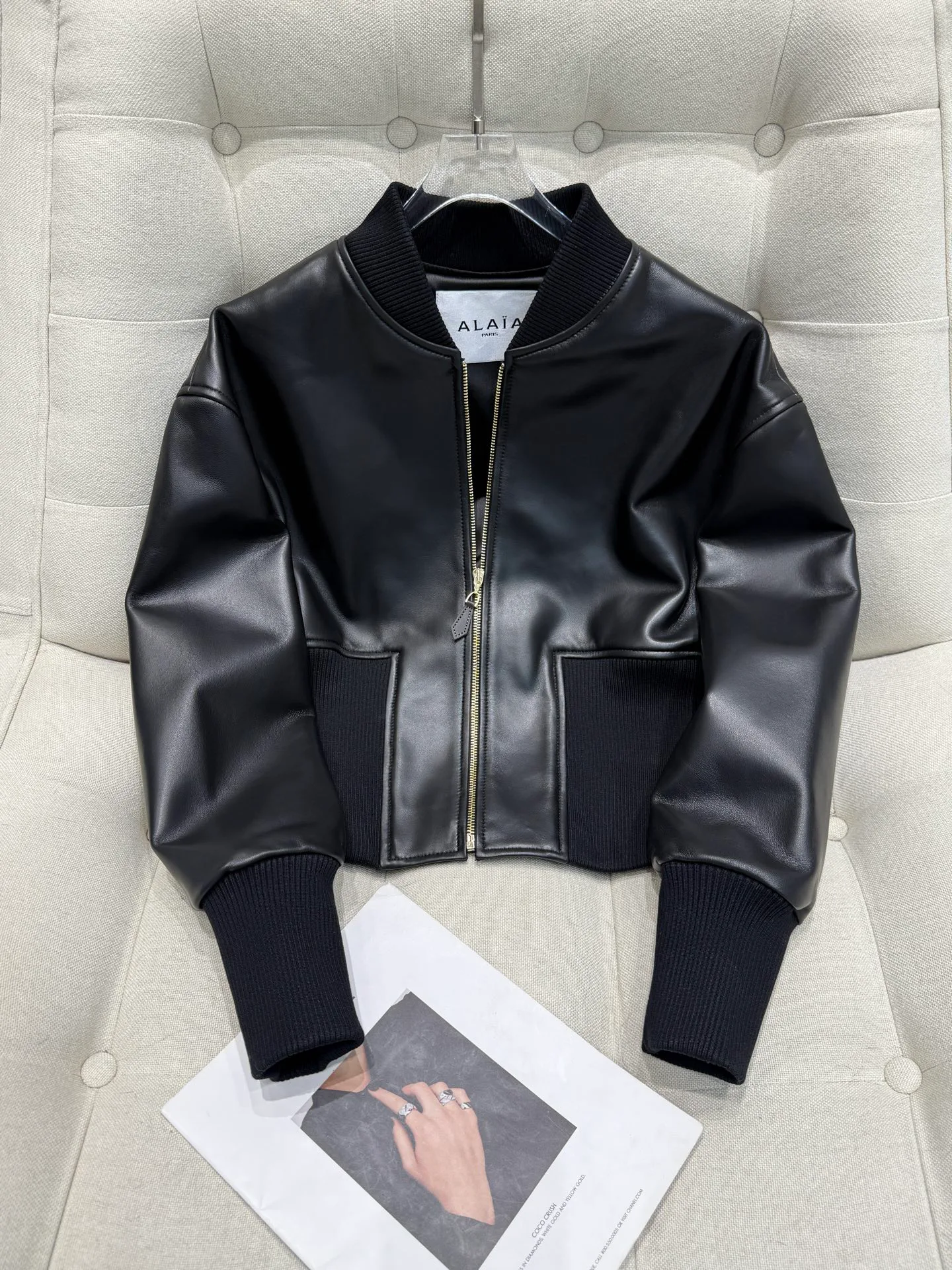 Кожаные Куртки И Дублёнки Женские Alaia 10624727