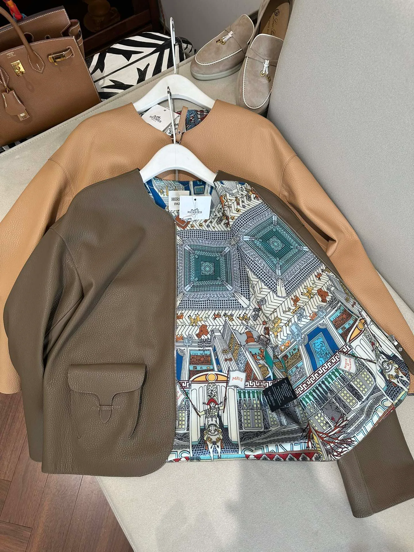 Кожаные Куртки И Дублёнки Женские Hermes 11460701