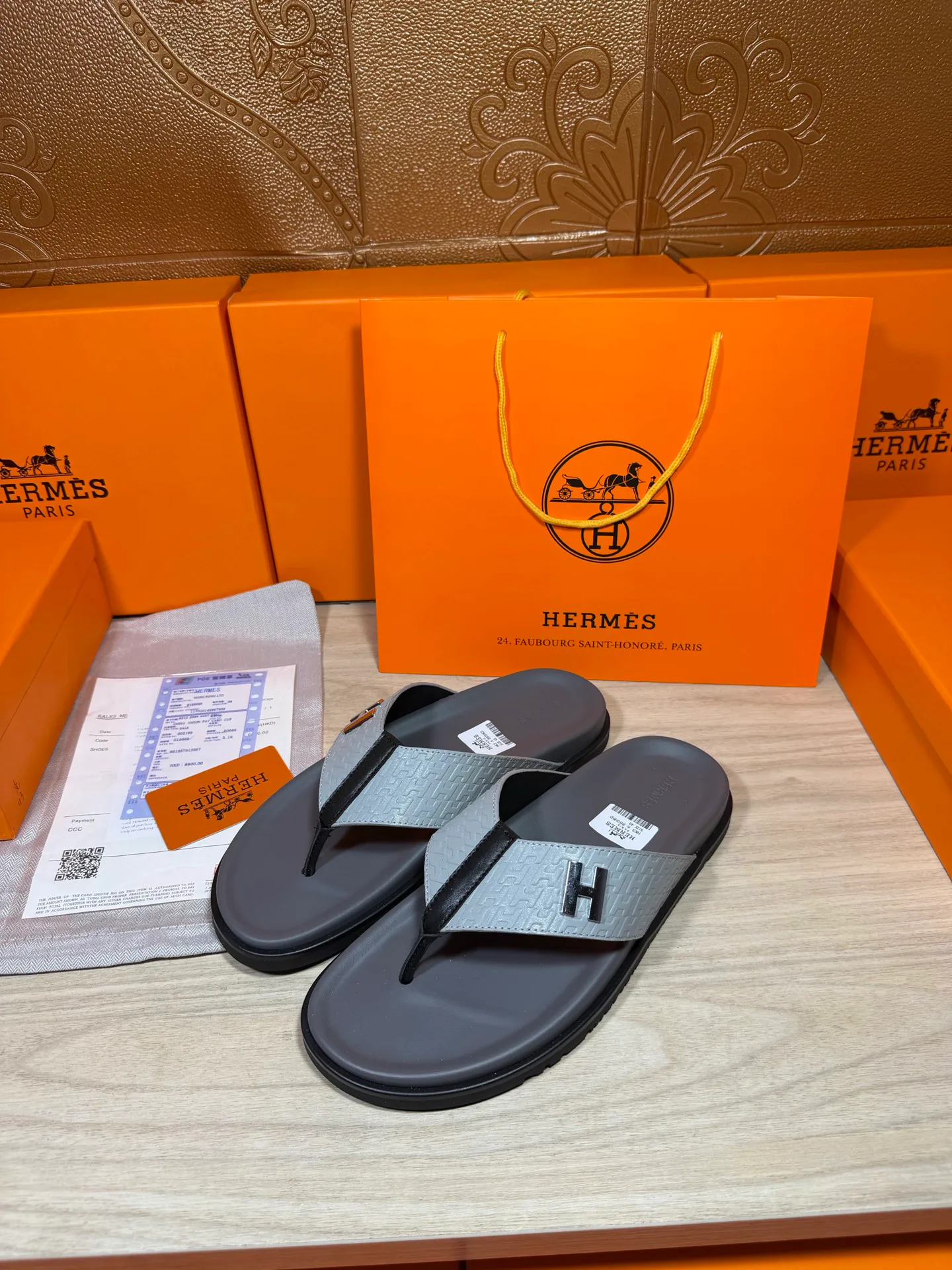 Шлепанцы Мужские Hermes 19414495