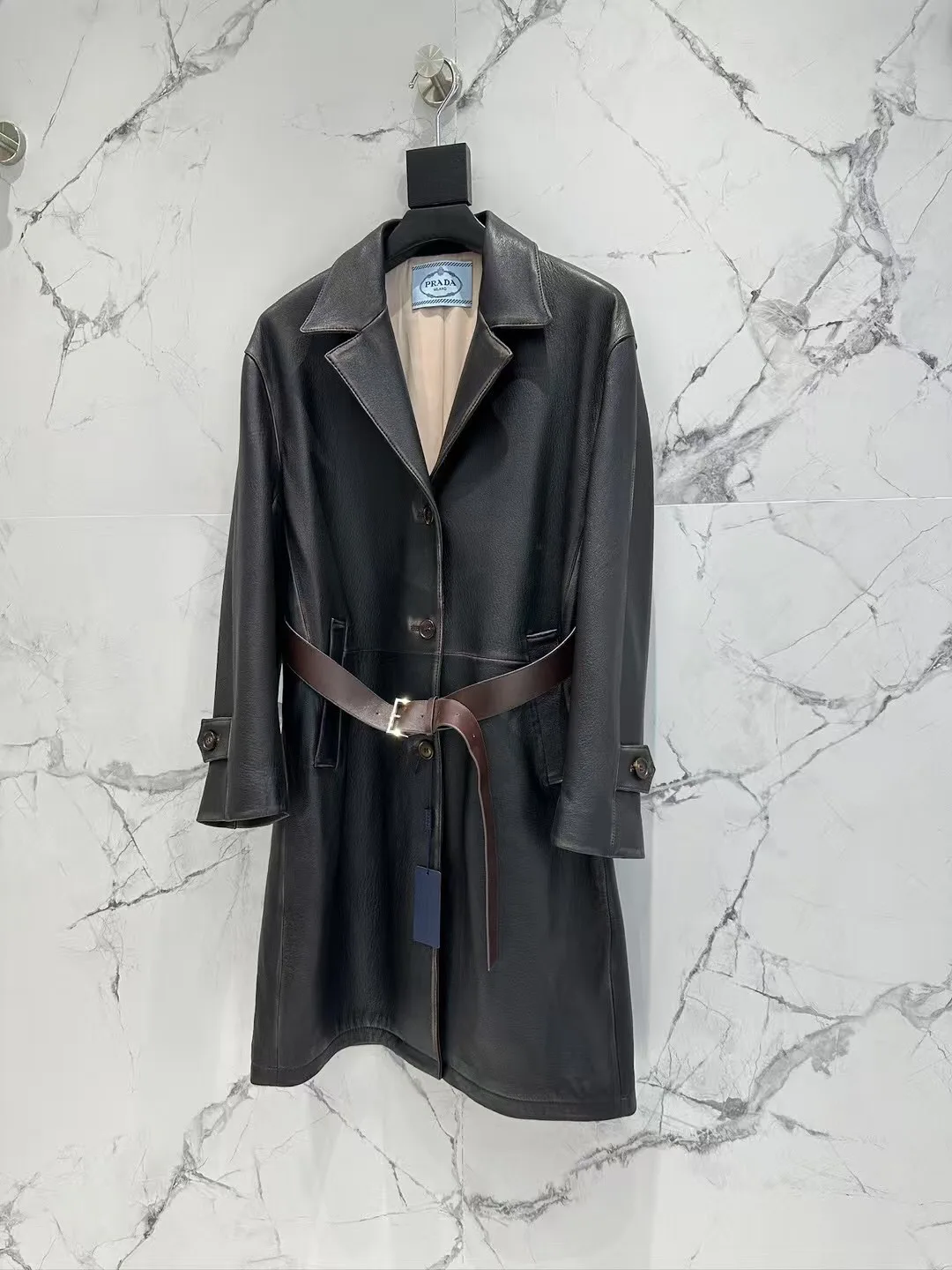 Кожаные Куртки И Дублёнки Женские Prada 13186428