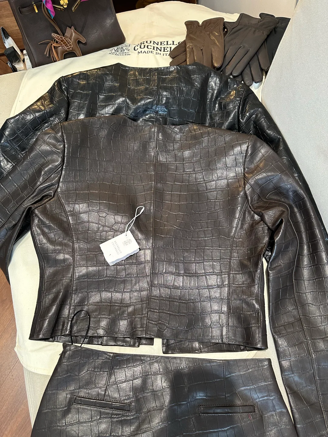Кожаные Куртки И Дублёнки Женские Brunello Cucinelli 19322334