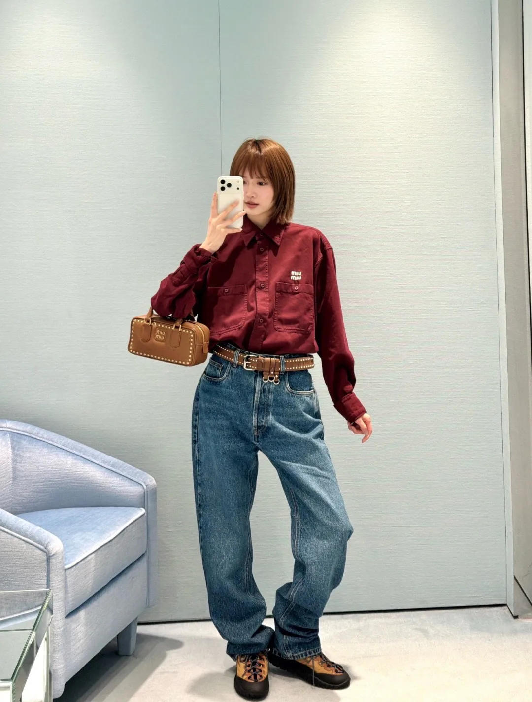 Джинсы Женские Miu Miu 19415490