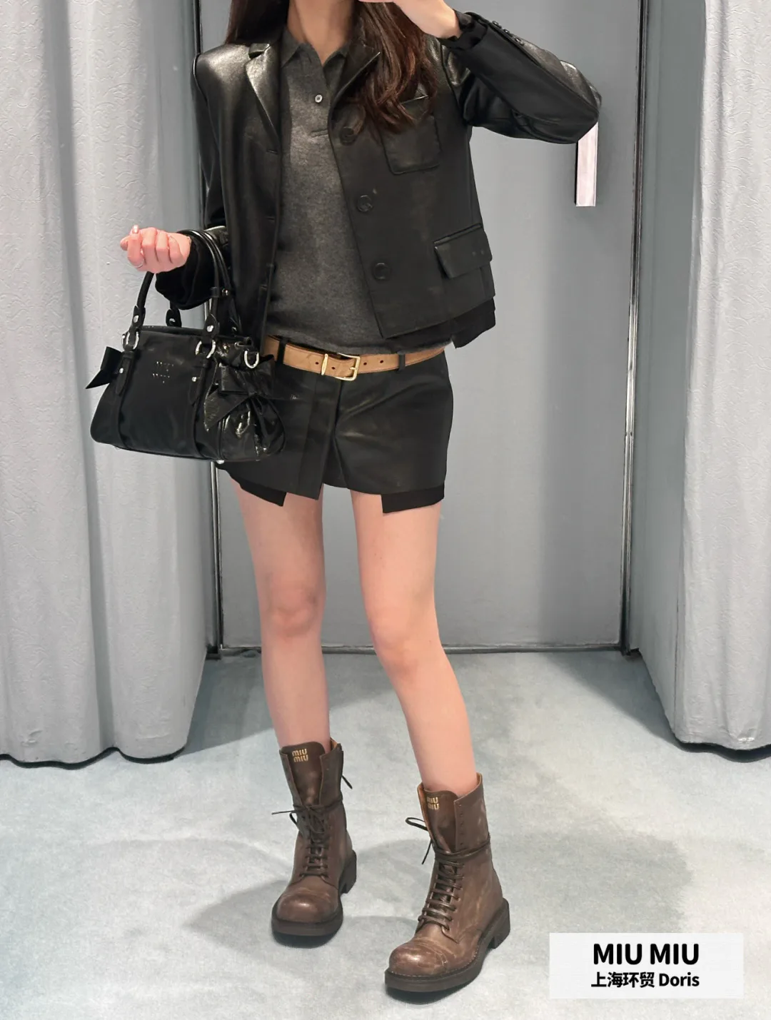 Кожаные Куртки И Дублёнки Женские Miu Miu 6173199