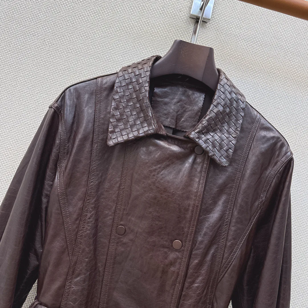 Кожаные Куртки И Дублёнки Женские Bottega Veneta 19073854