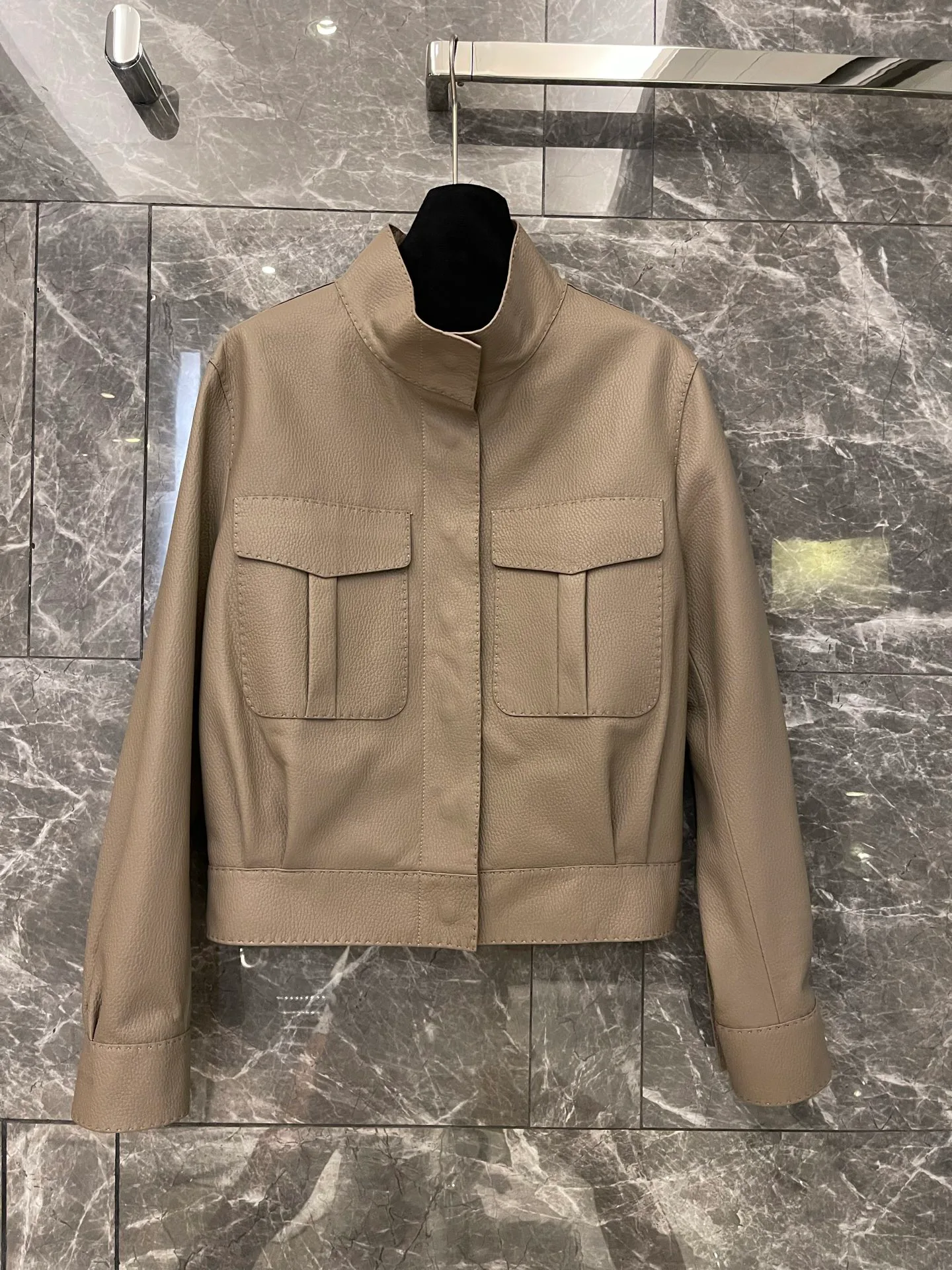 Кожаные Куртки И Дублёнки Женские Hermes 1805911