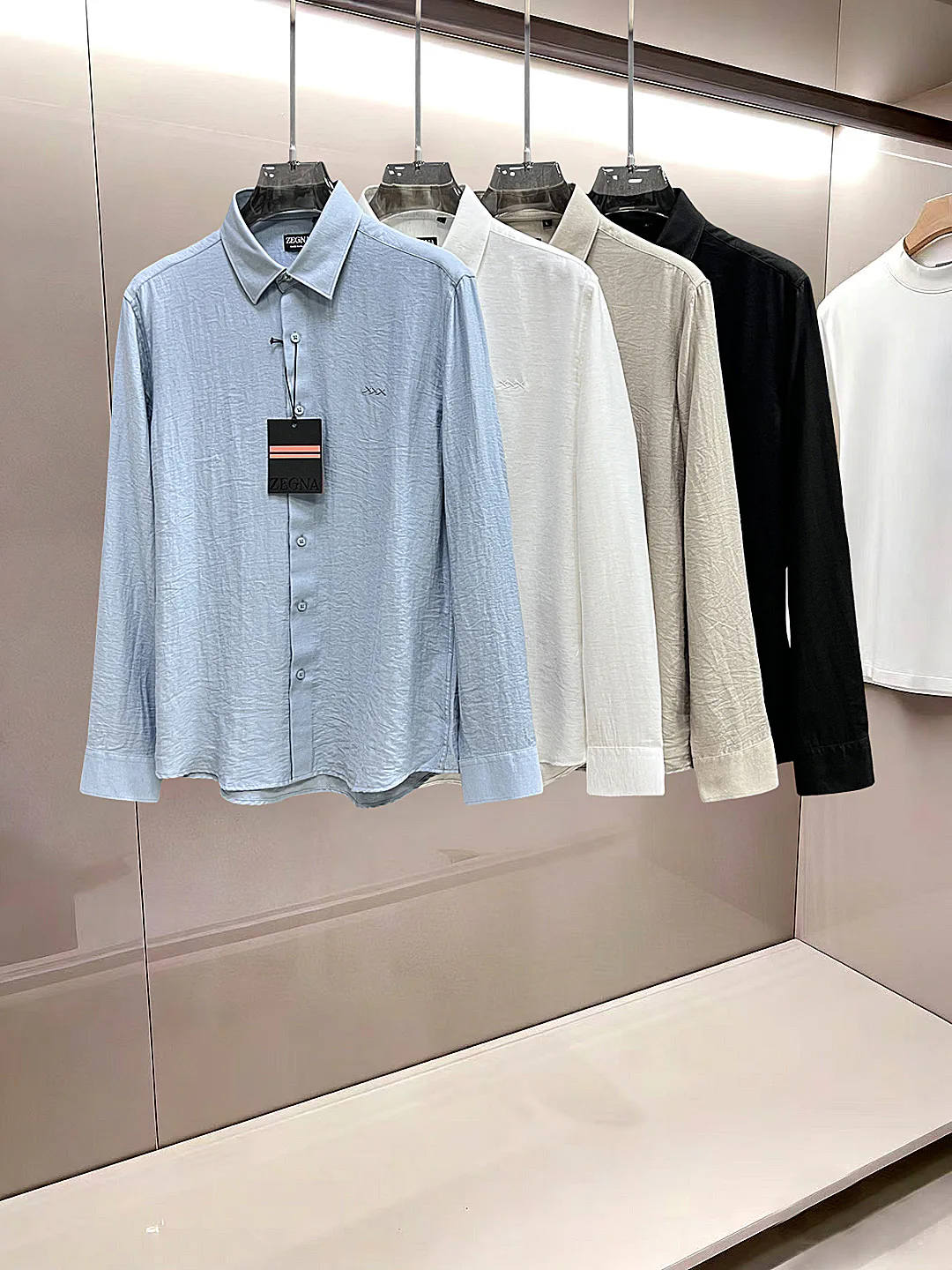 Рубашки Мужские Zegna 18834219