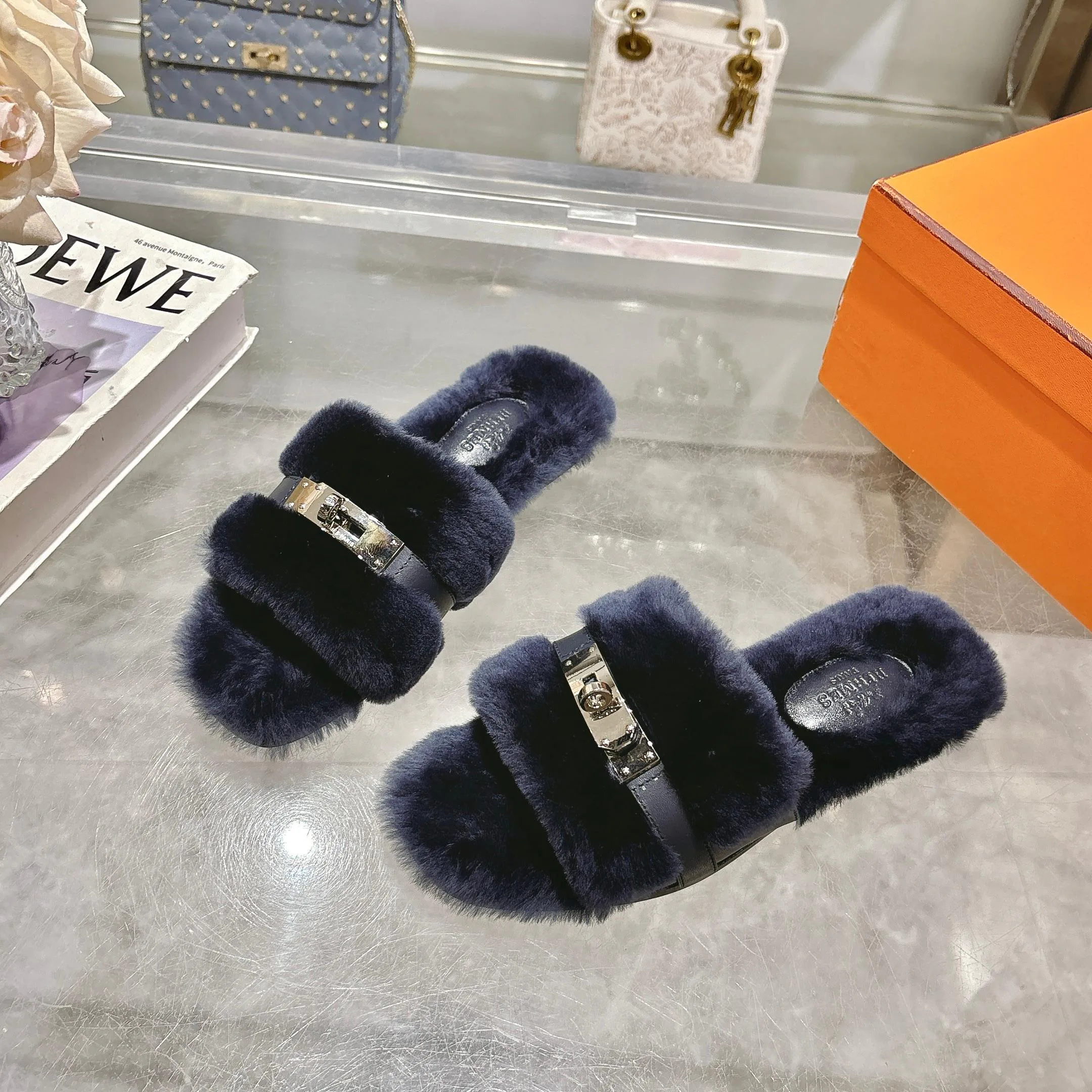 Тапочки Женские Hermes 17949065