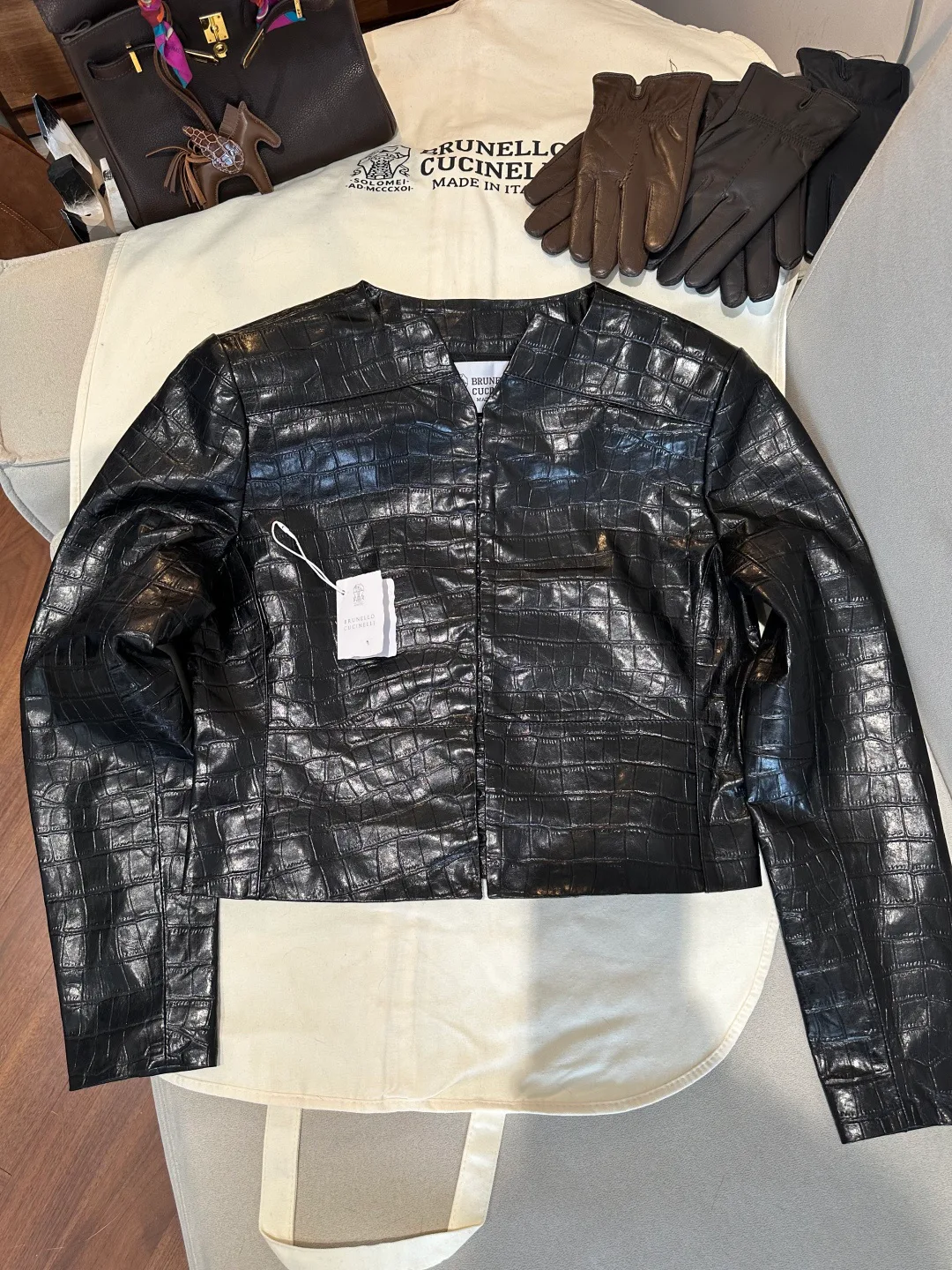 Кожаные Куртки И Дублёнки Женские Brunello Cucinelli 19322334