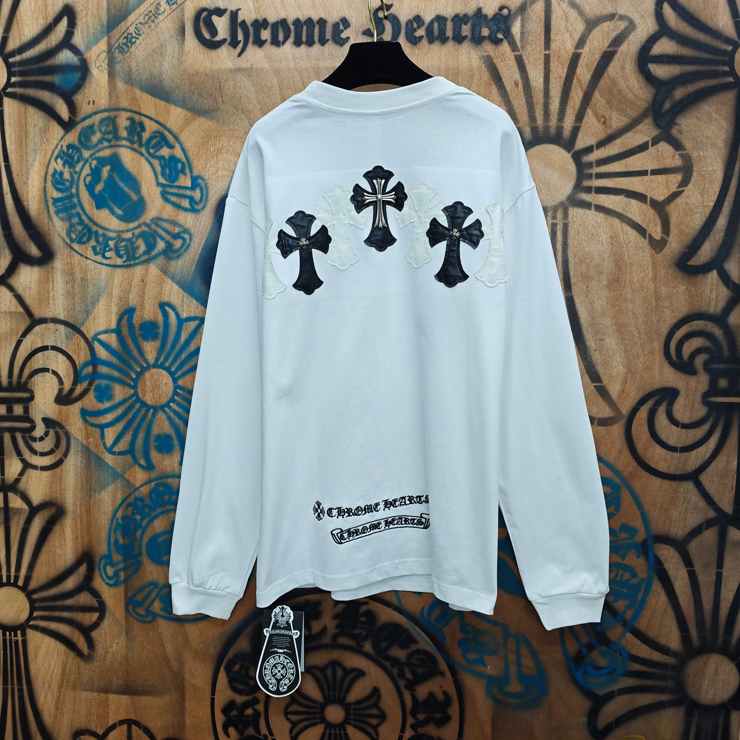 Лонгсливы Мужские Chrome Hearts 13311030