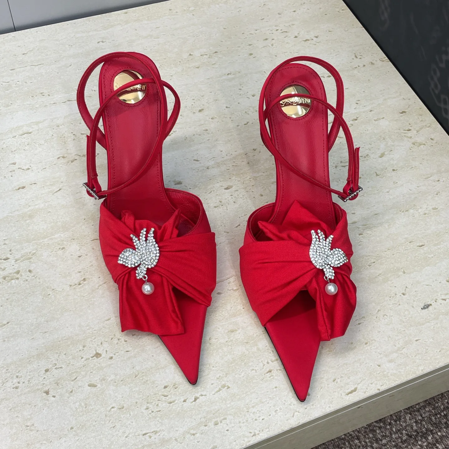 Босоножки Женские Saint Laurent 3009077