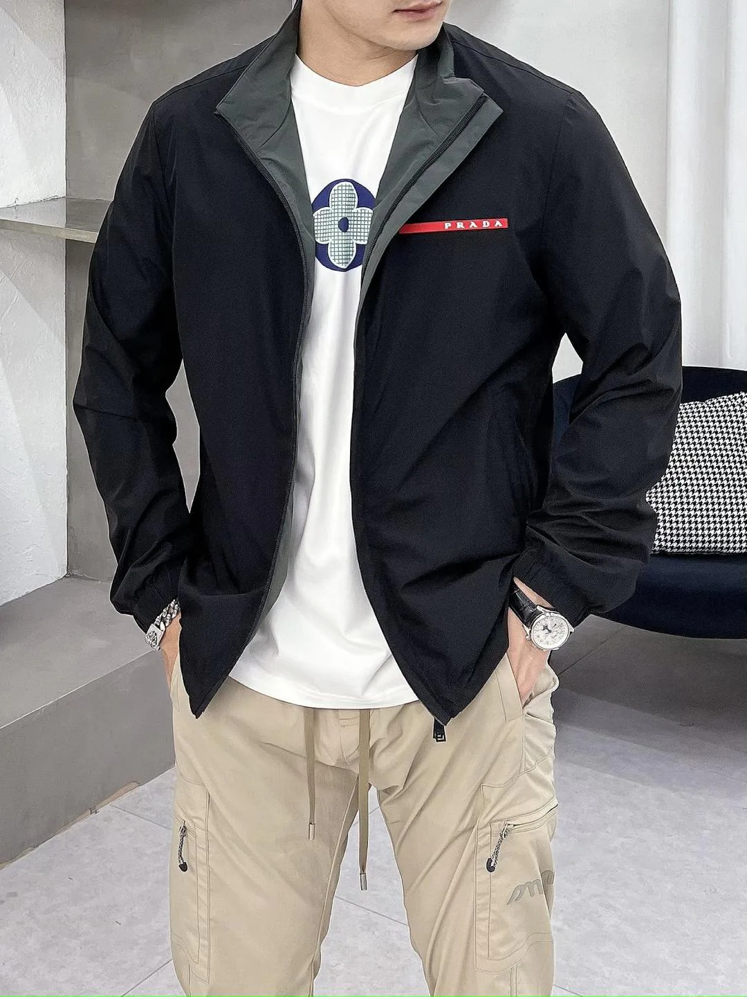 Куртки И Пуховики Мужские Prada 180683