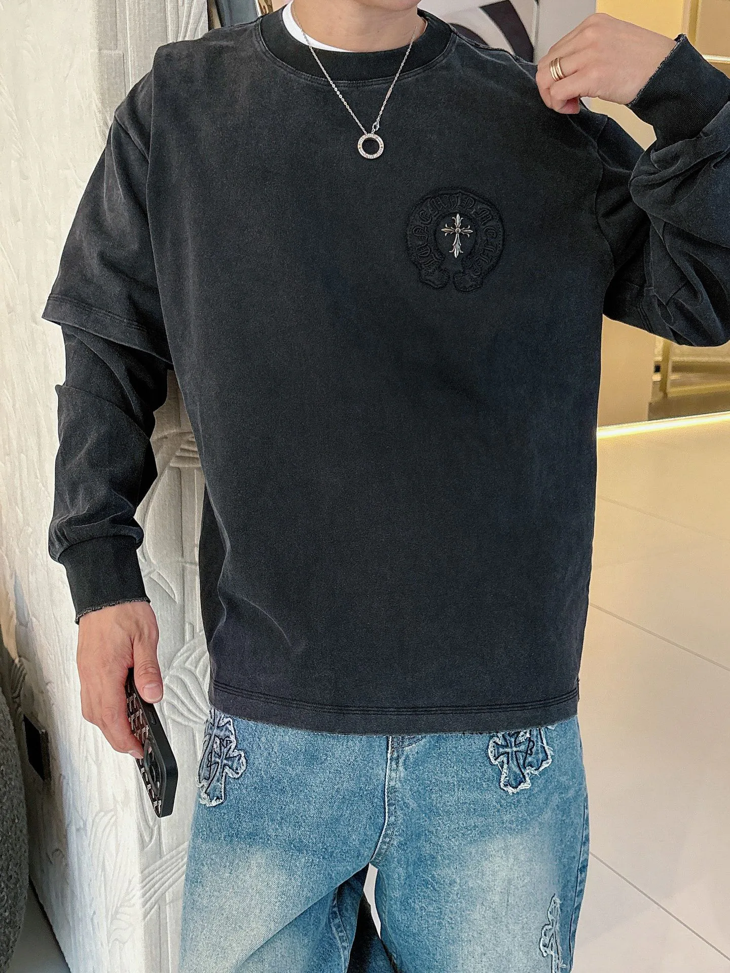 Свитшоты И Худи Мужские Chrome Hearts 999675