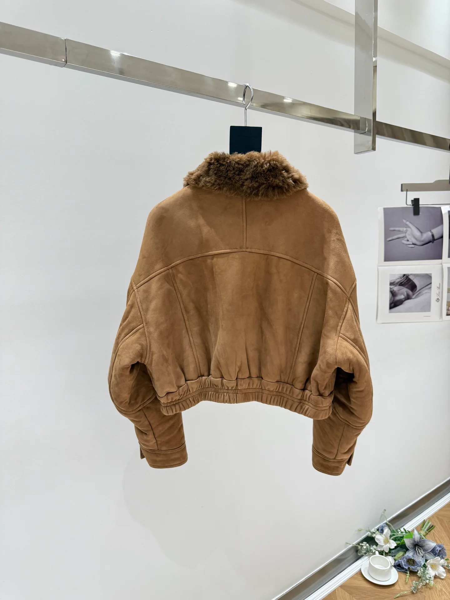 Кожаные Куртки И Дублёнки Женские Saint Laurent 18446596