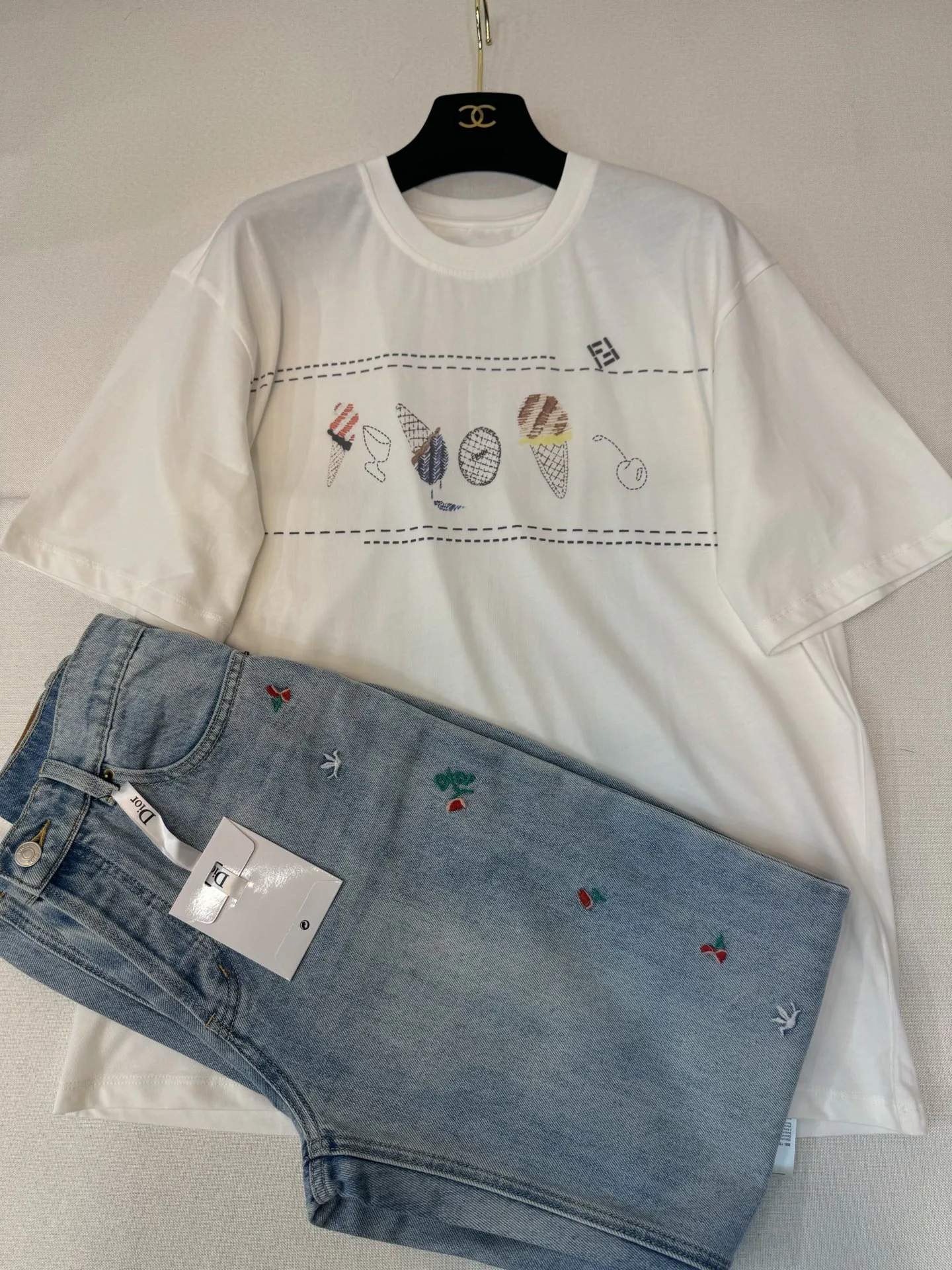 Футболки Женские Fendi 13350302