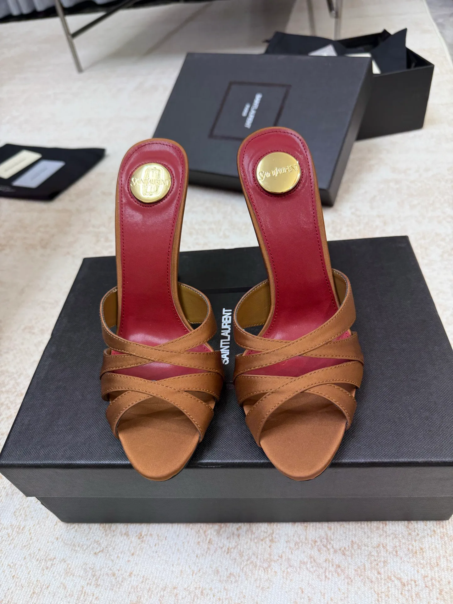 Босоножки Женские Saint Laurent 3062303