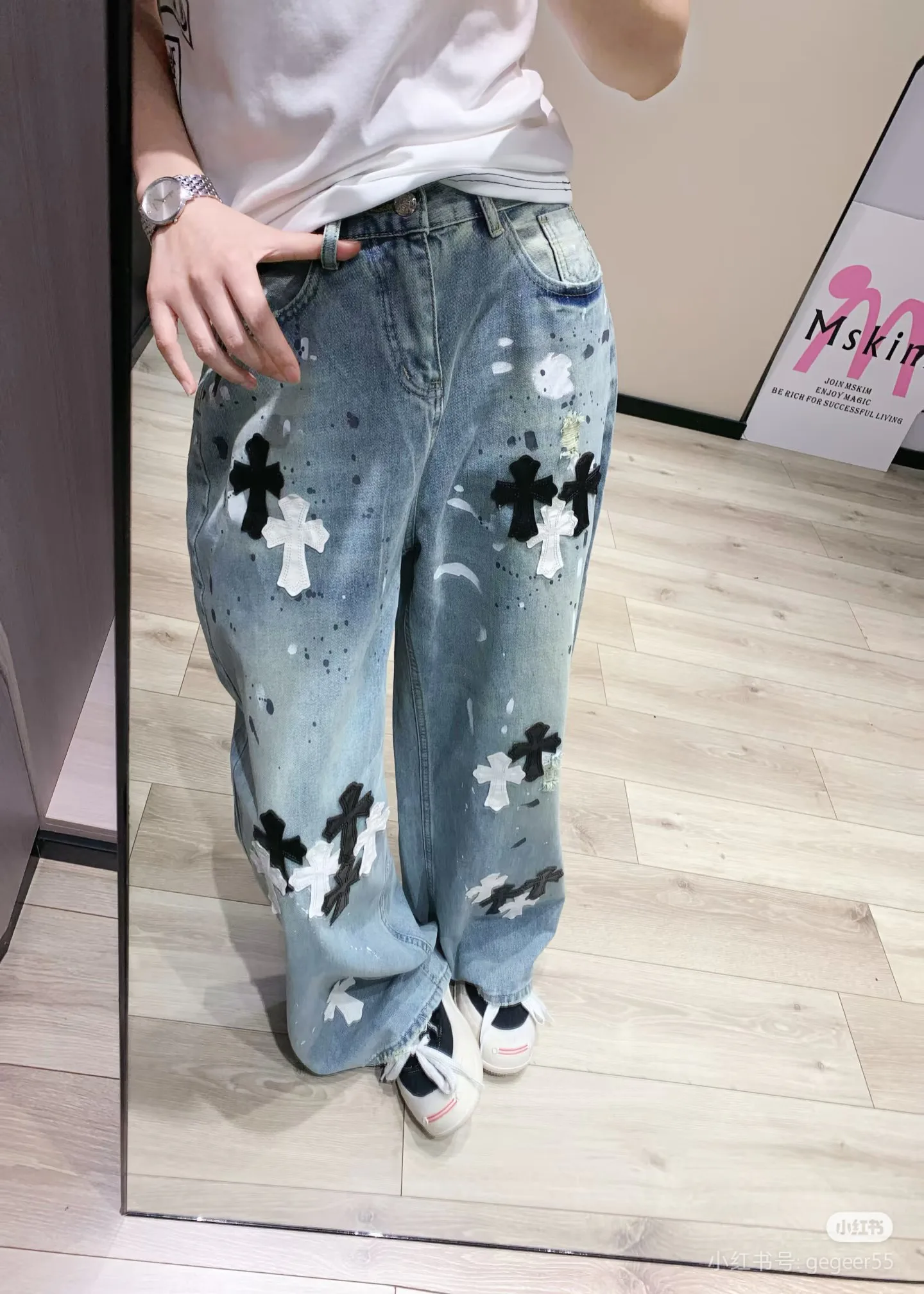 Джинсы Женские Chrome Hearts 11150325