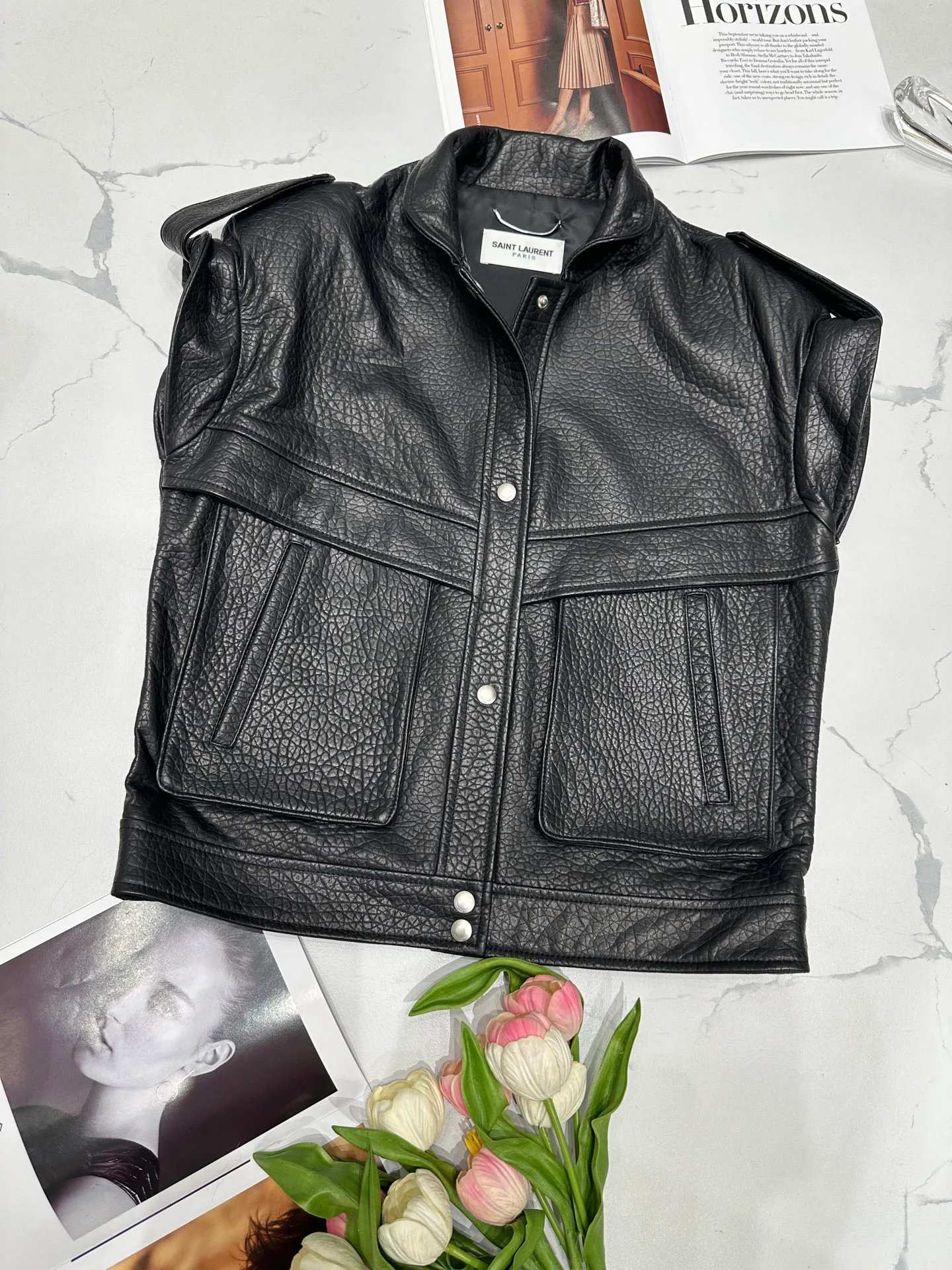 Кожаные Куртки И Дублёнки Женские Saint Laurent 11598153