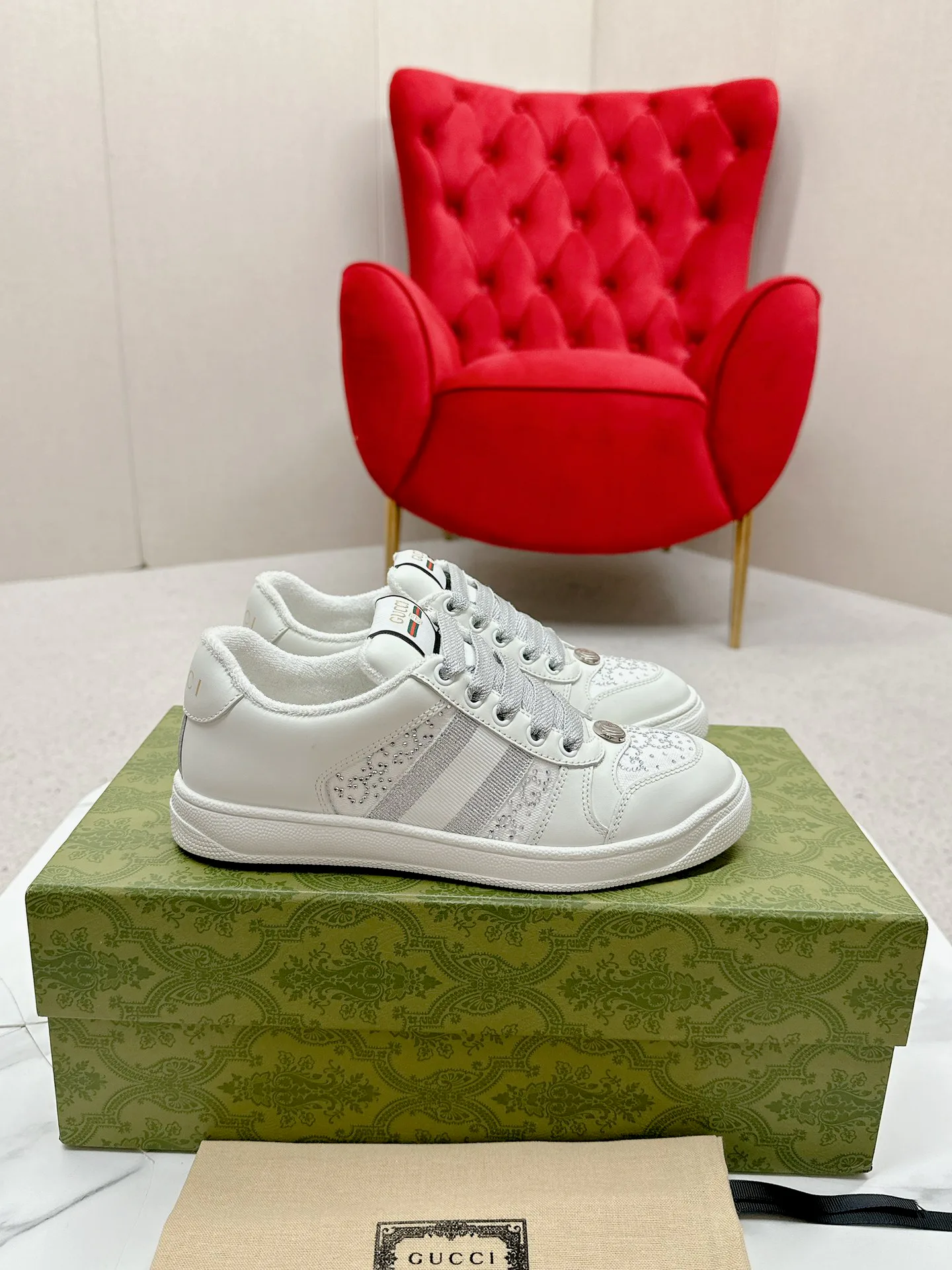 Кеды Женские Gucci 4784233