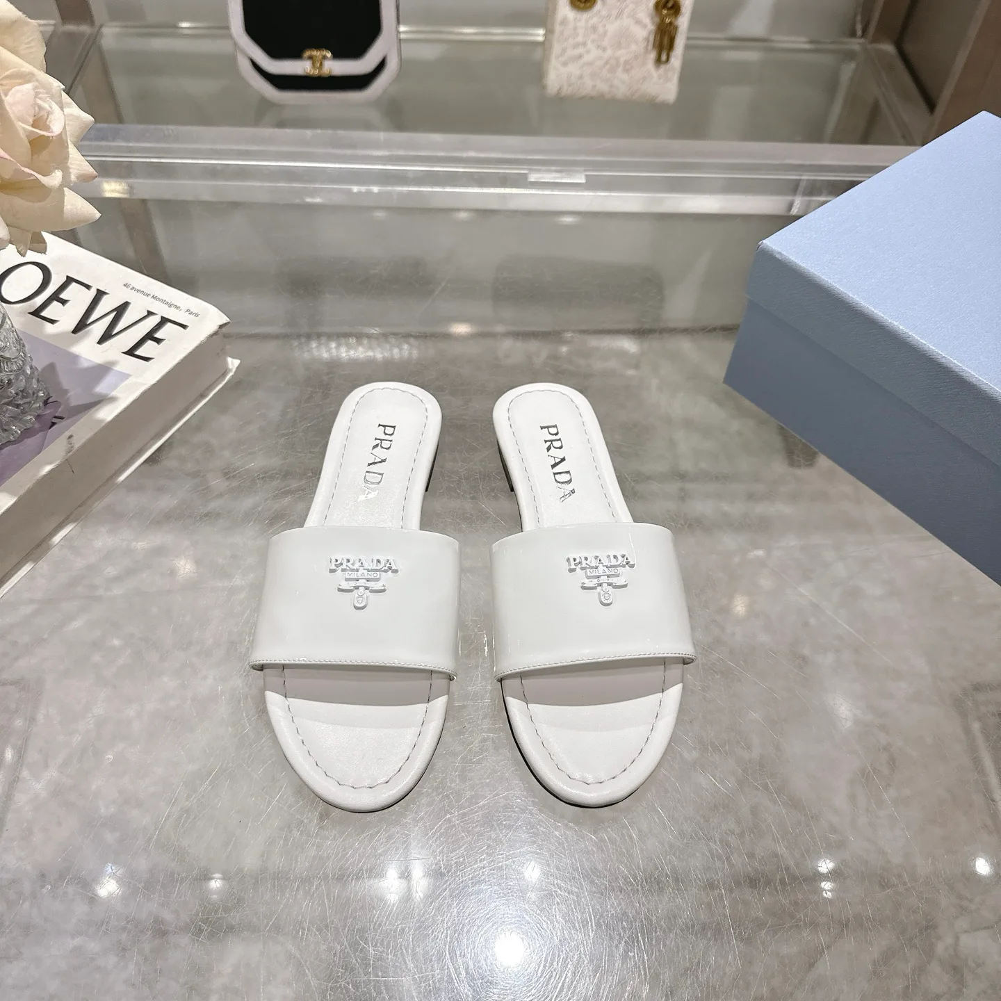 Шлепанцы Женские Prada 490962