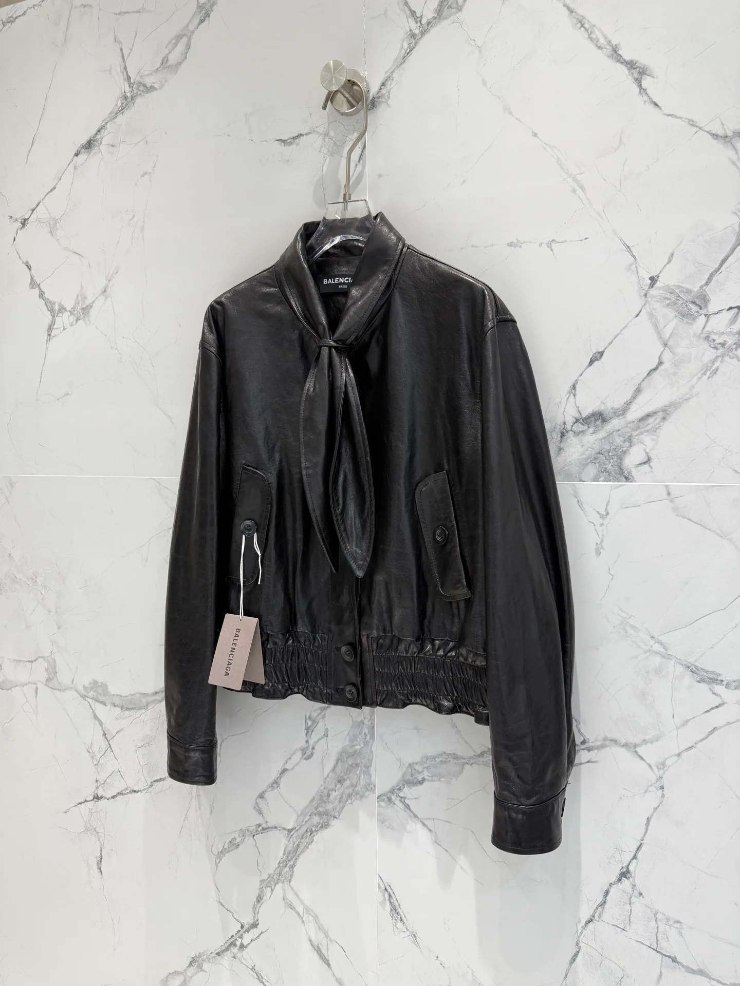 Кожаные Куртки И Дублёнки Женские Balenciaga 10624728