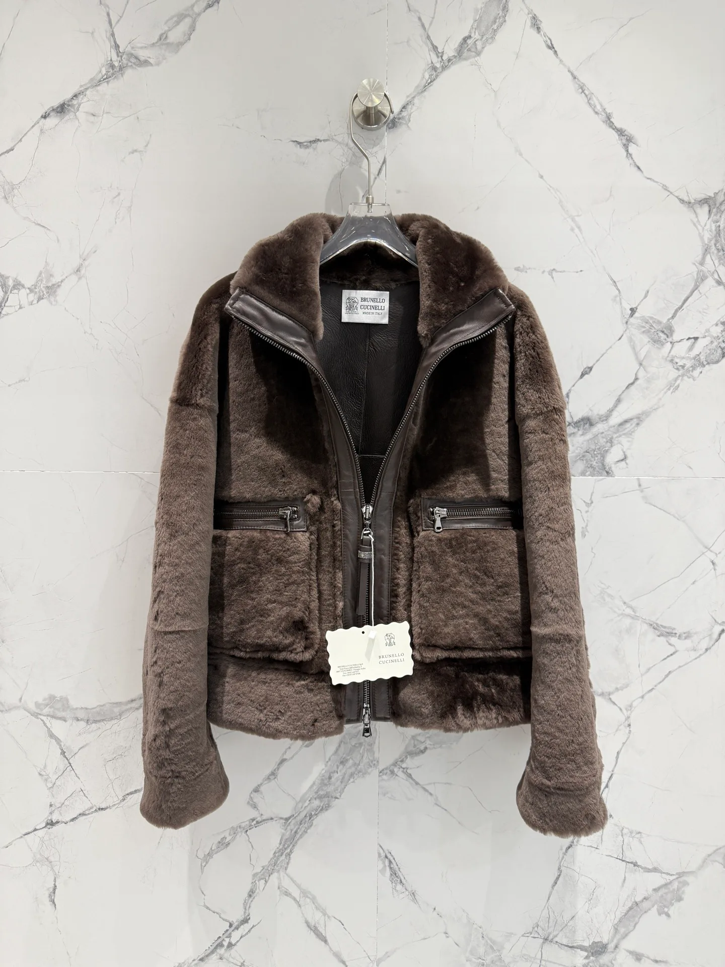 Кожаные Куртки И Дублёнки Женские Brunello Cucinelli 18592917