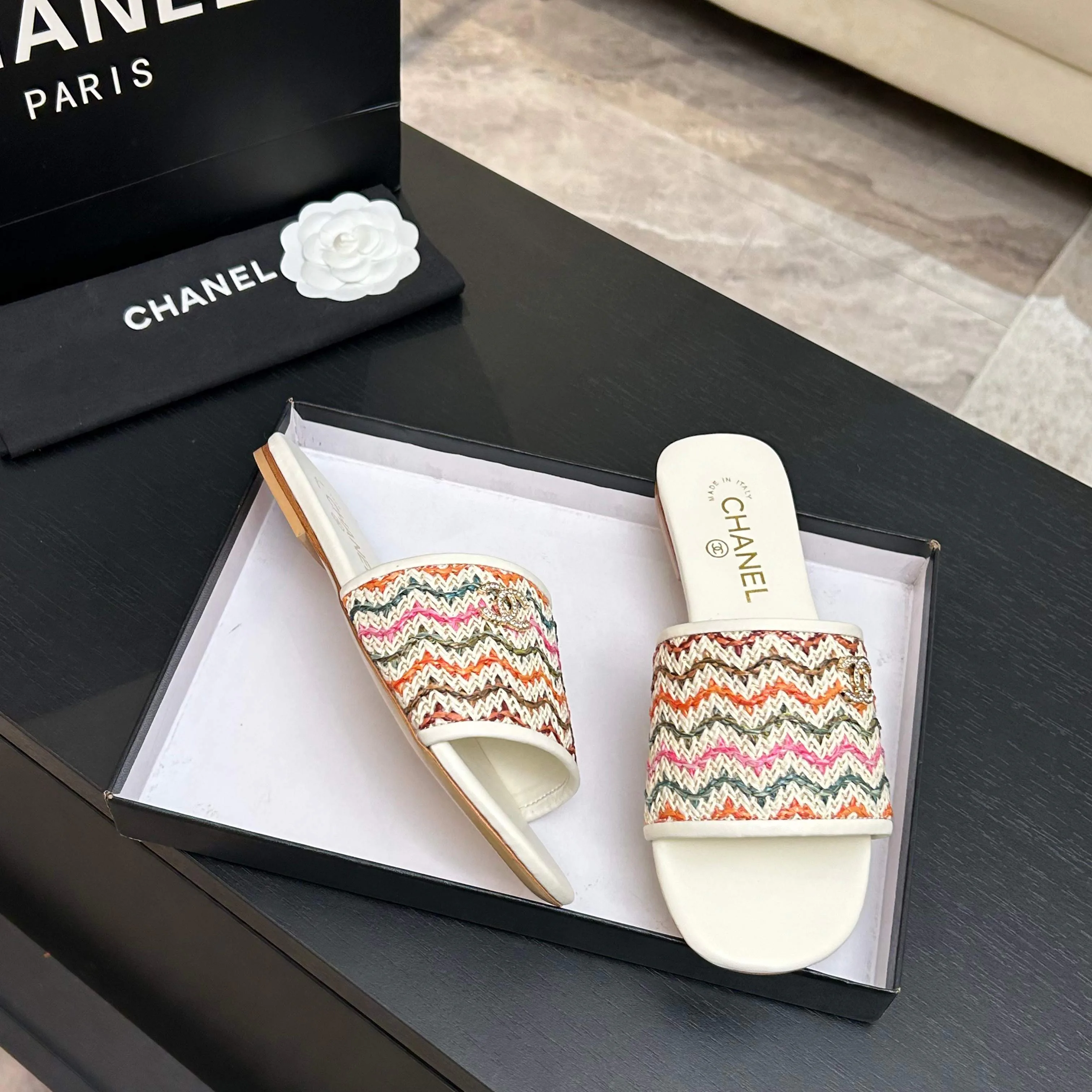 Шлепанцы Женские Chanel 10611367