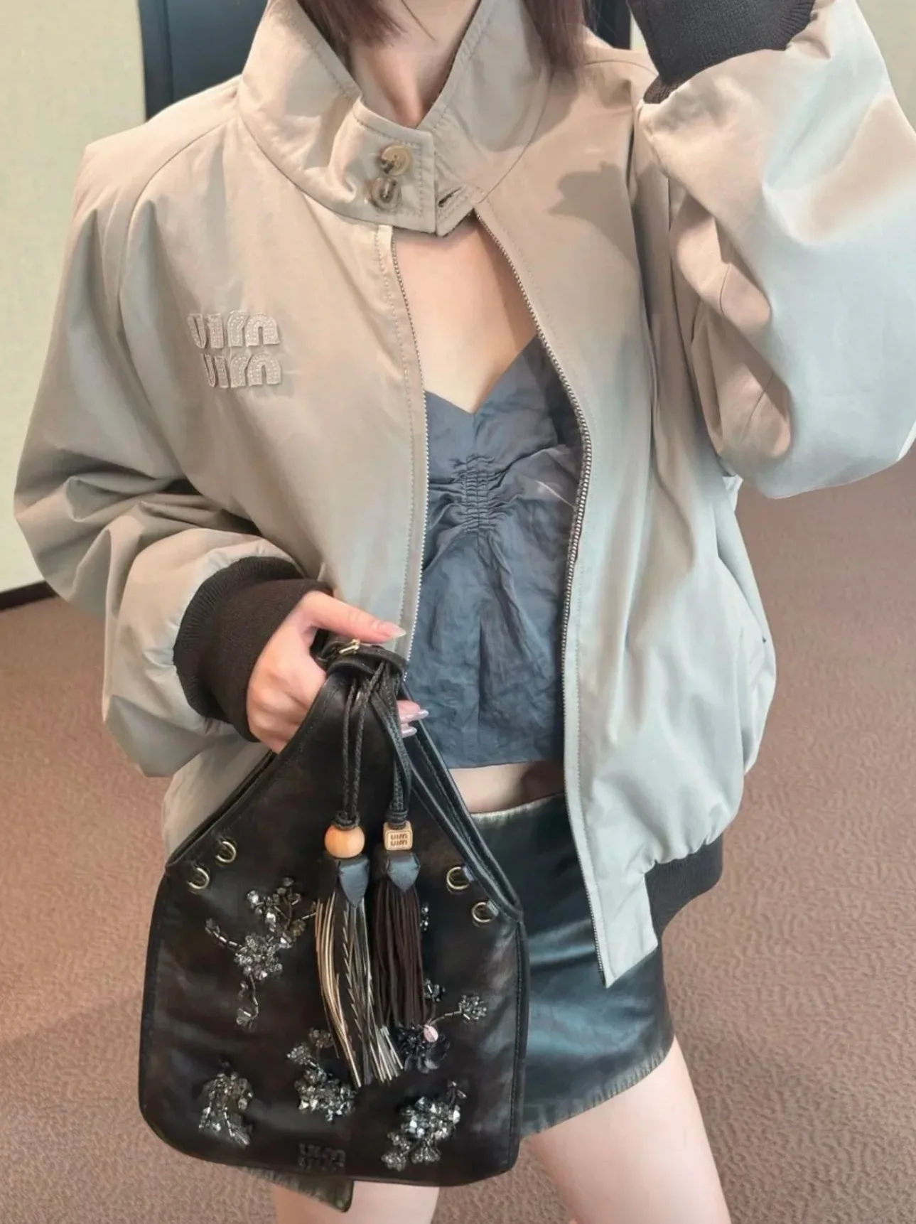 Куртки И Пуховики Женские Miu Miu 402779