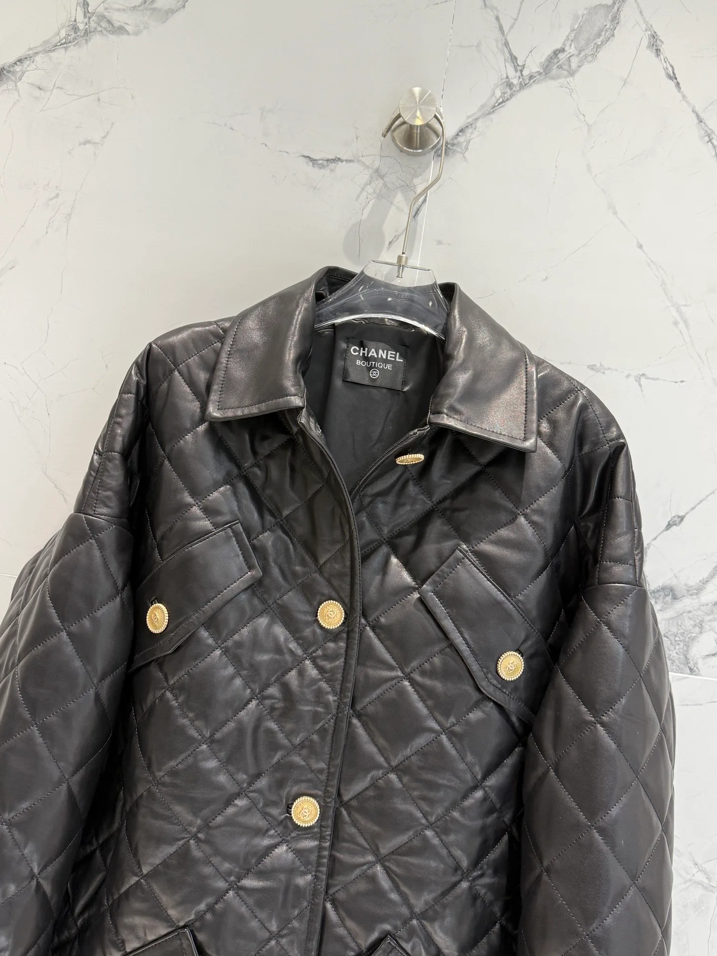 Кожаные Куртки И Дублёнки Женские Chanel 10624731