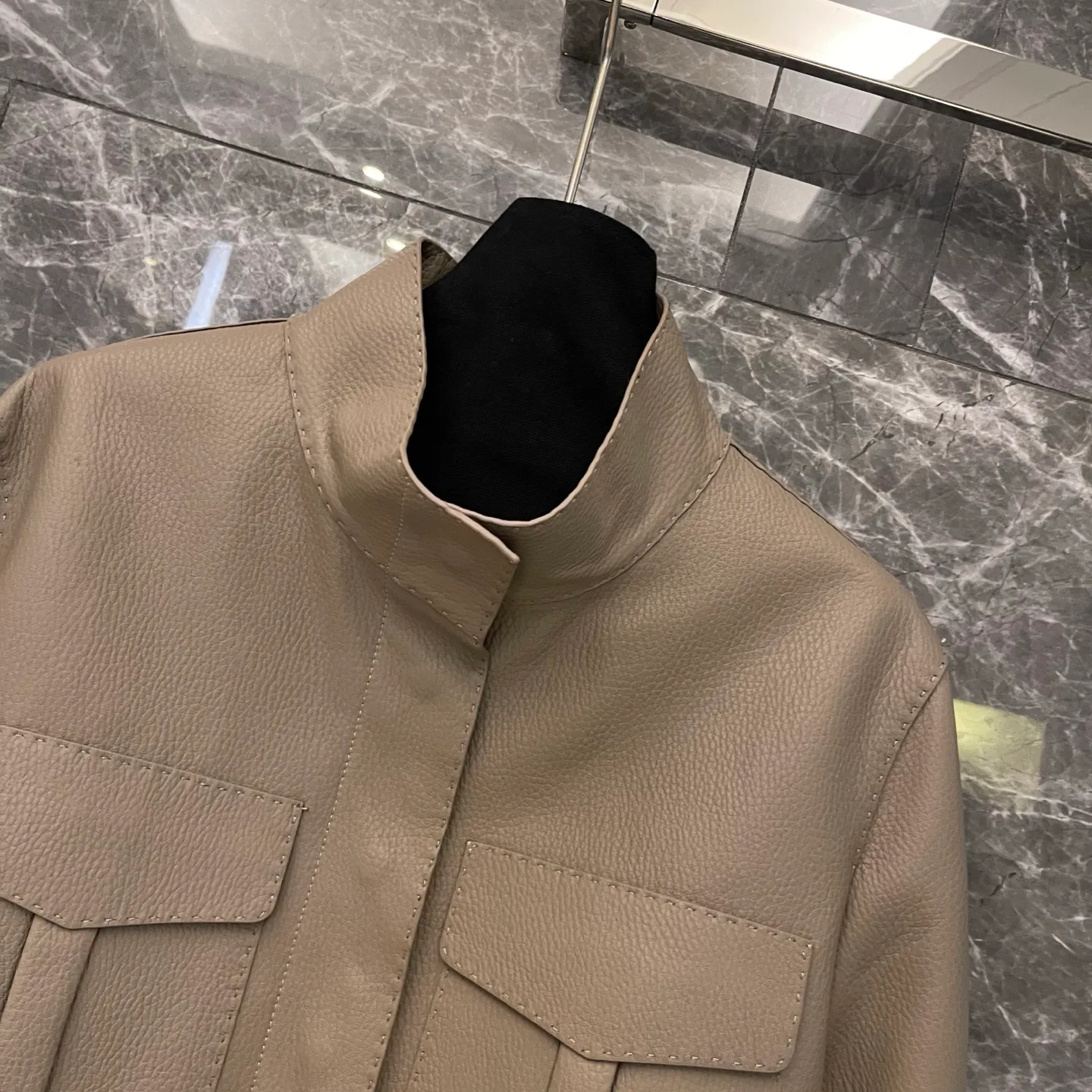 Кожаные Куртки И Дублёнки Женские Hermes 1805911