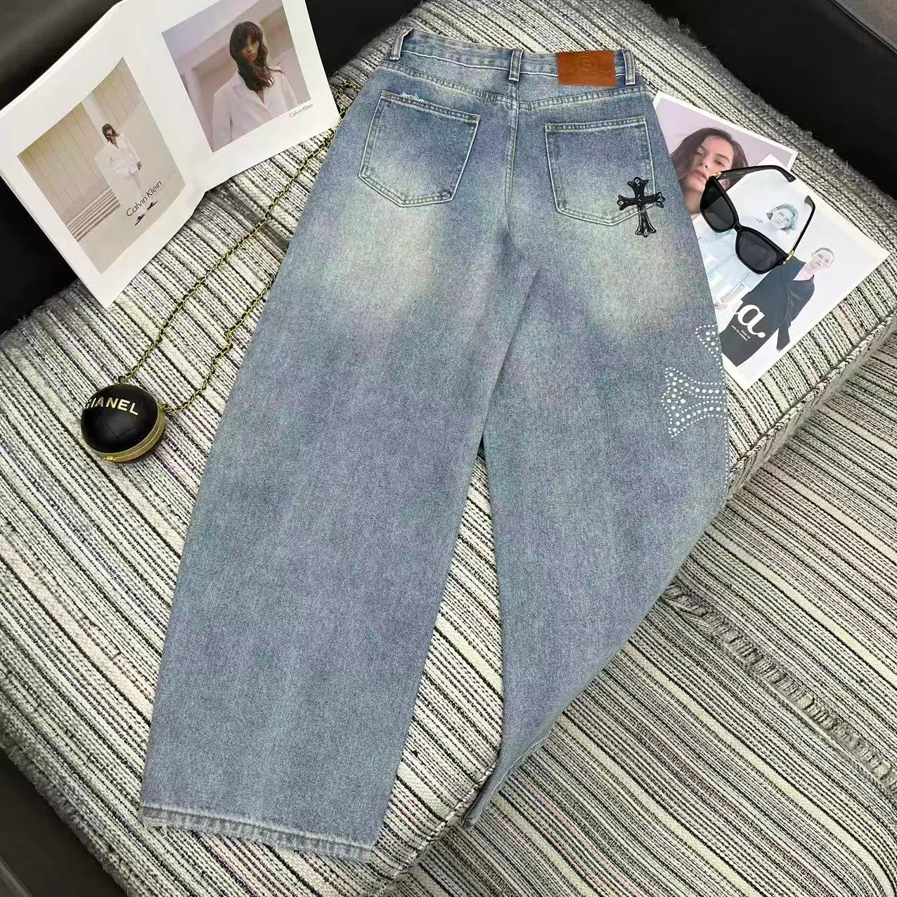 Джинсы Женские Chrome Hearts 11171973