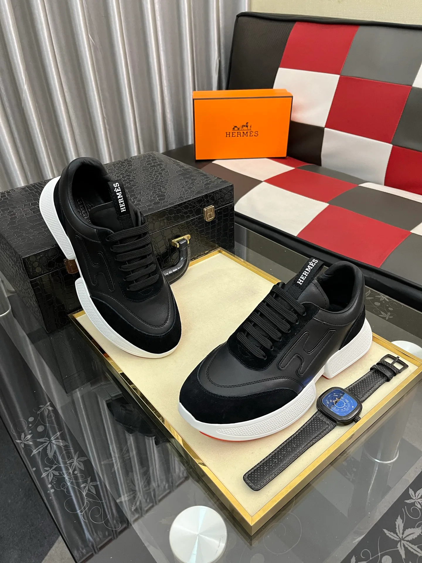 Кроссовки Мужские Hermes 1845073