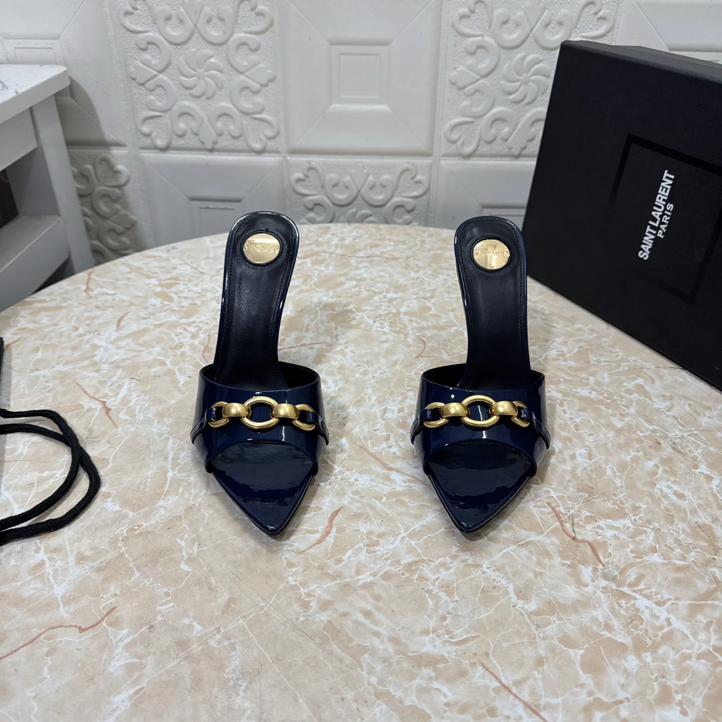 Босоножки Женские Saint Laurent 605554