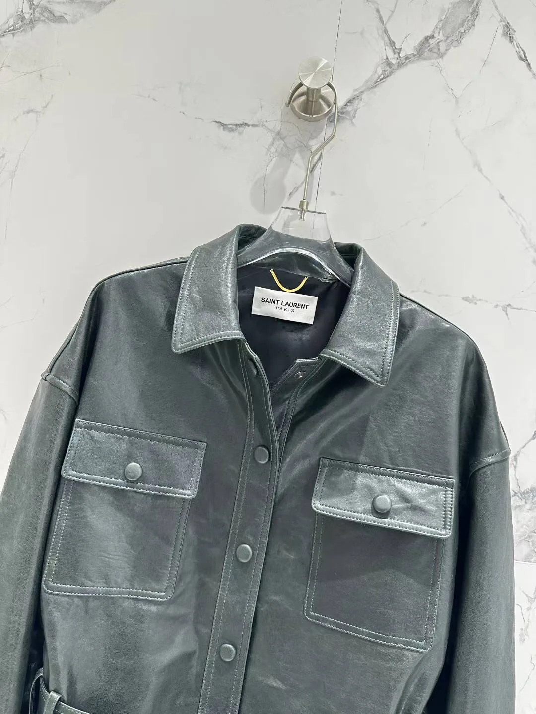 Кожаные Куртки И Дублёнки Женские Saint Laurent 11700594