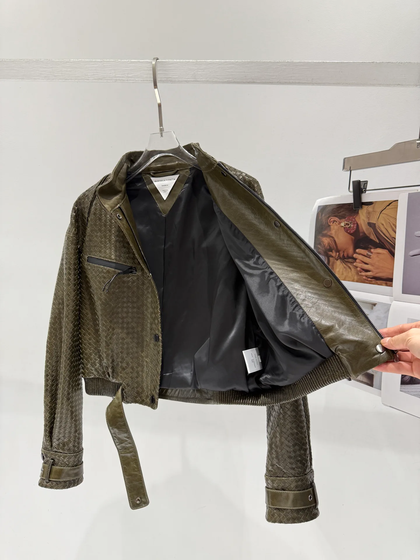 Кожаные Куртки И Дублёнки Женские Bottega Veneta 11759388