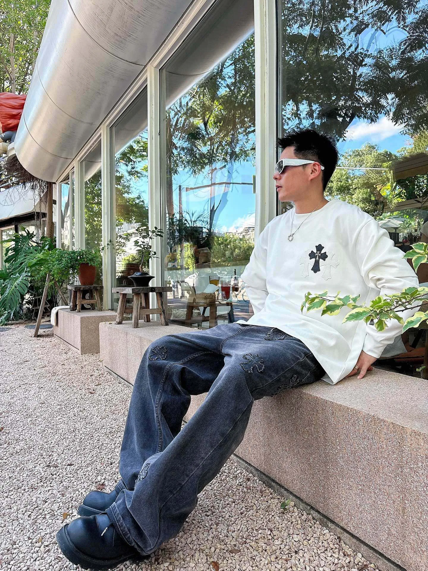 Свитшоты И Худи Мужские Chrome Hearts 928683