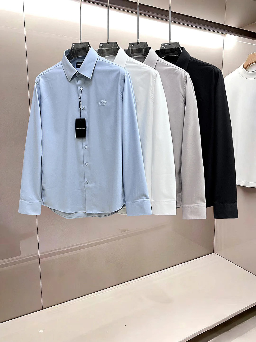 Рубашки Мужские Armani 18834229