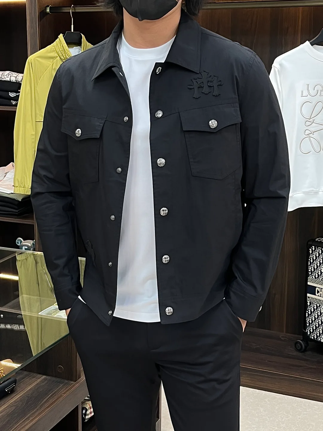 Куртки И Пуховики Мужские Chrome Hearts 13305677