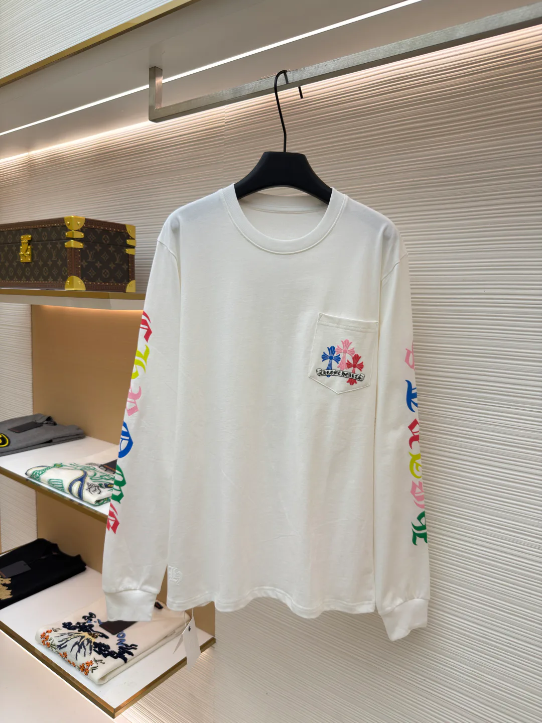 Лонгсливы Мужские Chrome Hearts 11399339