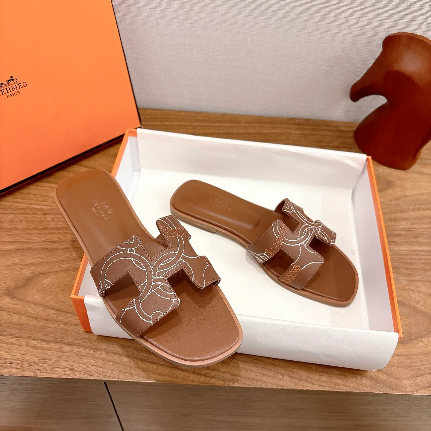 Шлепанцы Женские Hermes 399023