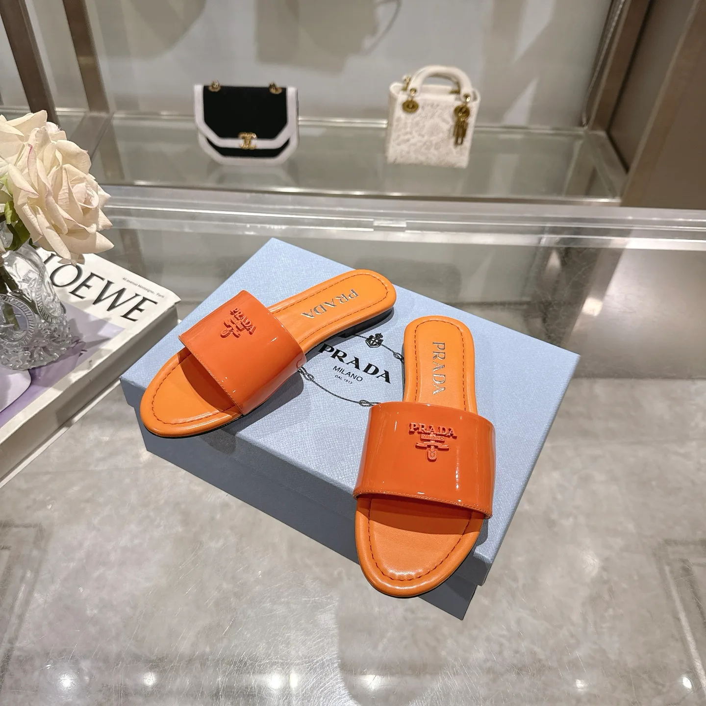 Шлепанцы Женские Prada 490965