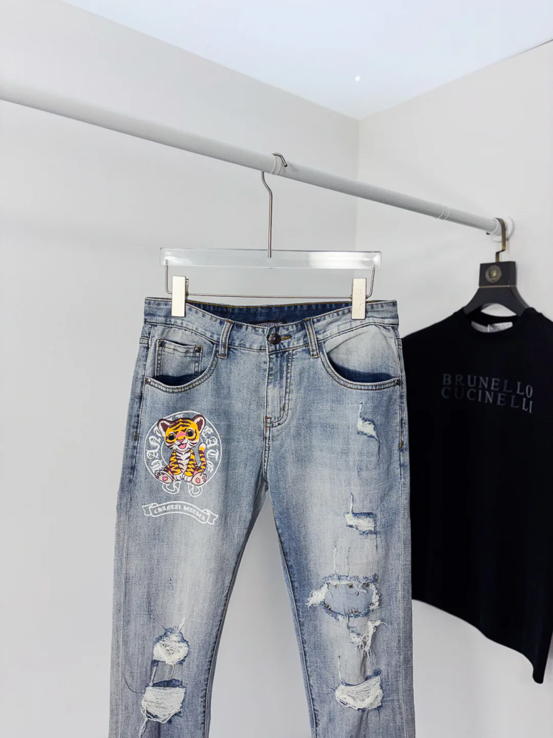 Джинсы Мужские Chrome Hearts 12764076