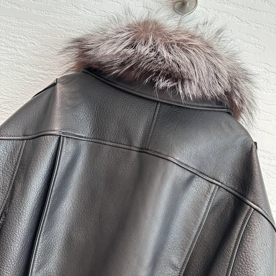 Кожаные Куртки И Дублёнки Женские Saint Laurent 18998024