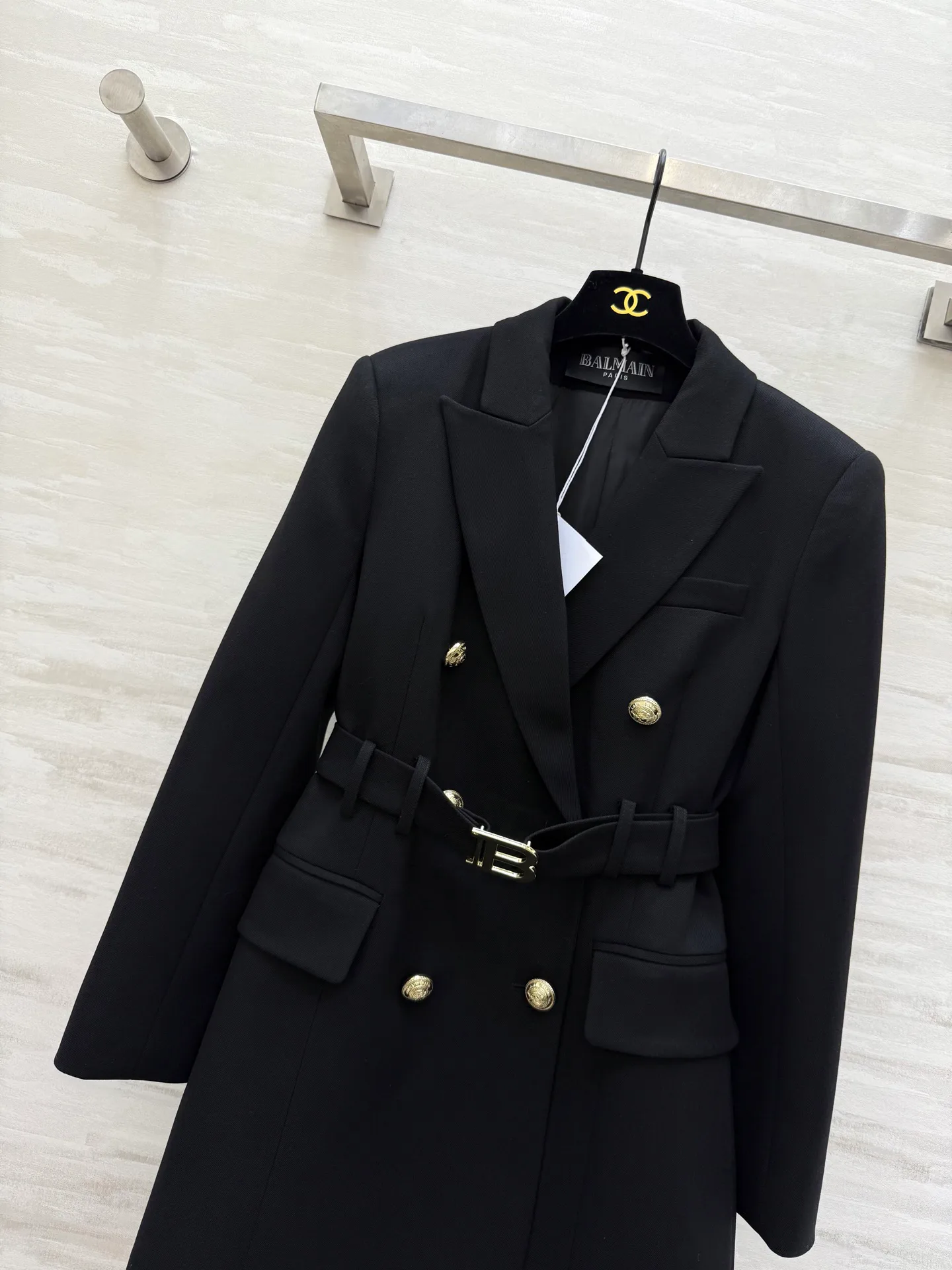 Кожаные Куртки И Дублёнки Женские Balmain 600403