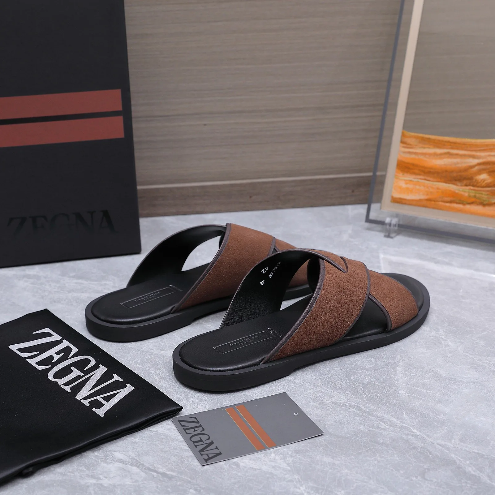 Шлепанцы Мужские Zegna 17514984