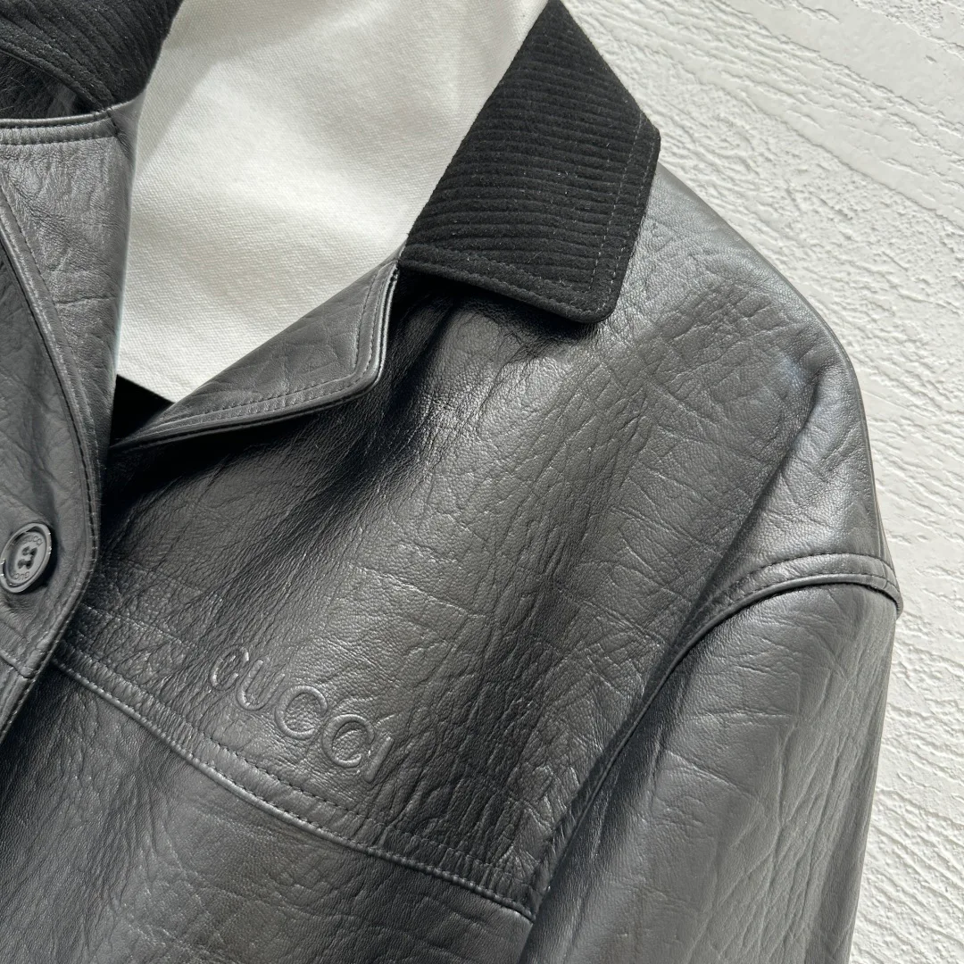 Кожаные Куртки И Дублёнки Женские Gucci 10207263