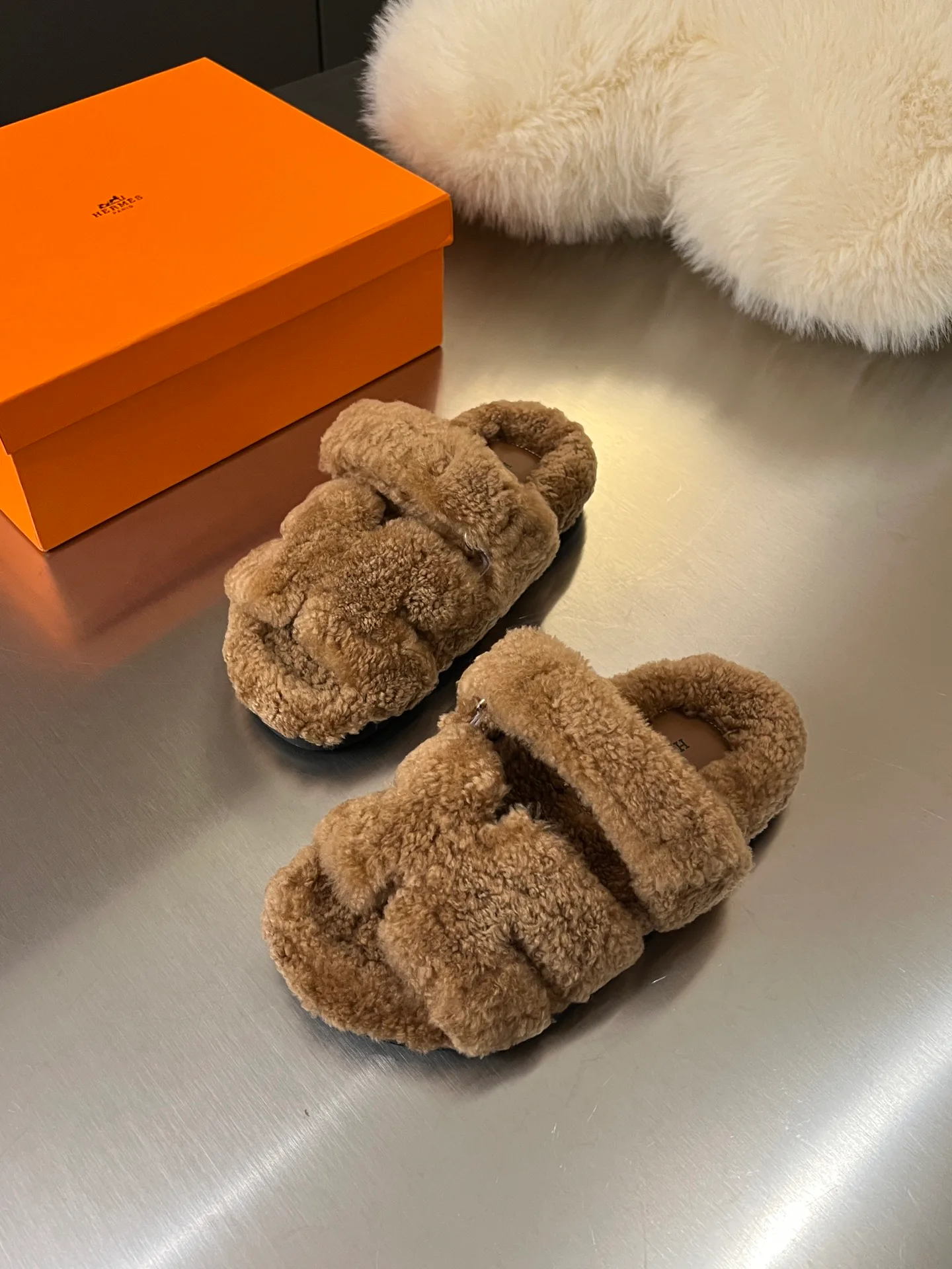Тапочки Женские Hermes 17957238