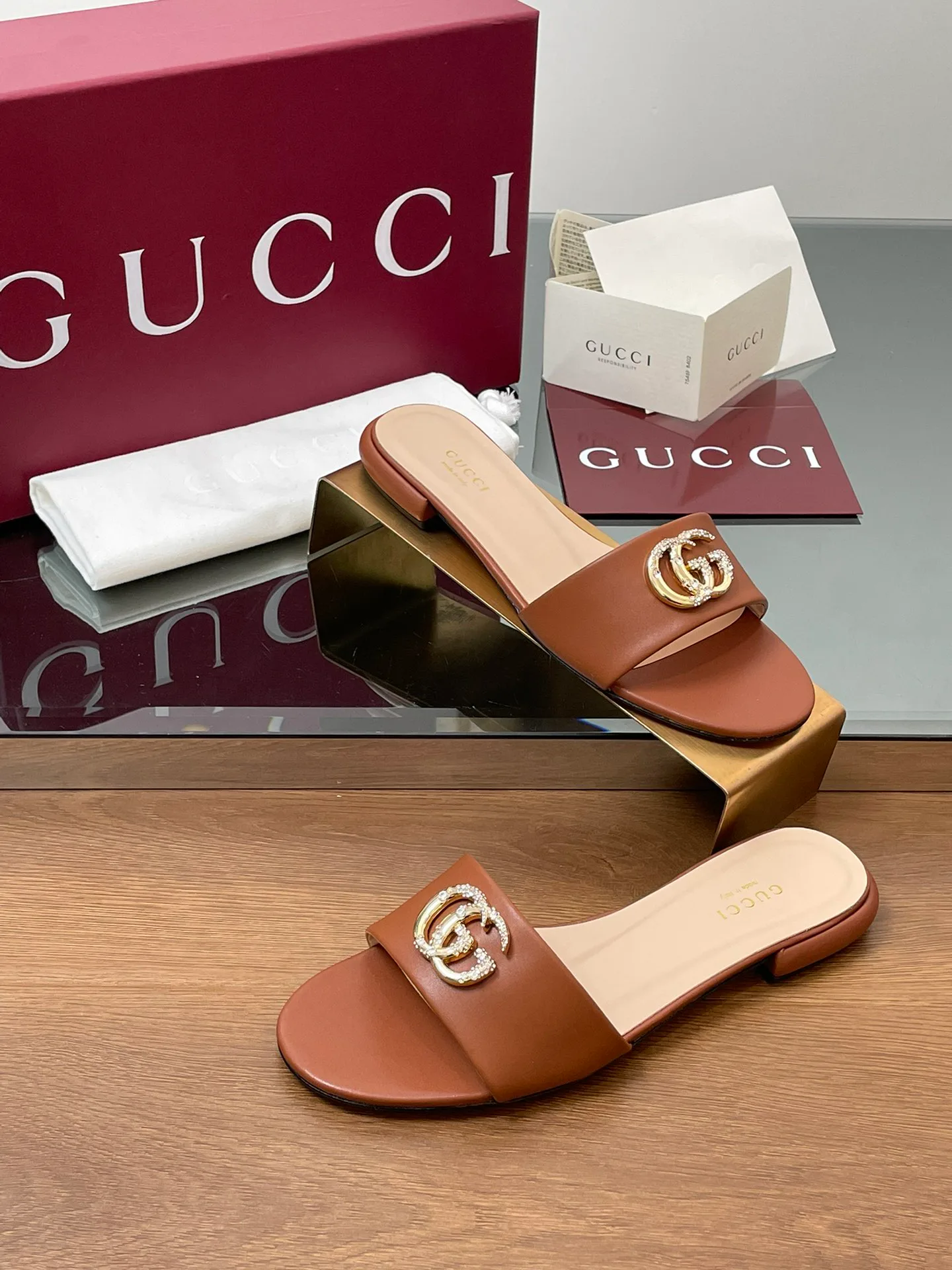 Шлепанцы Женские Gucci 34598