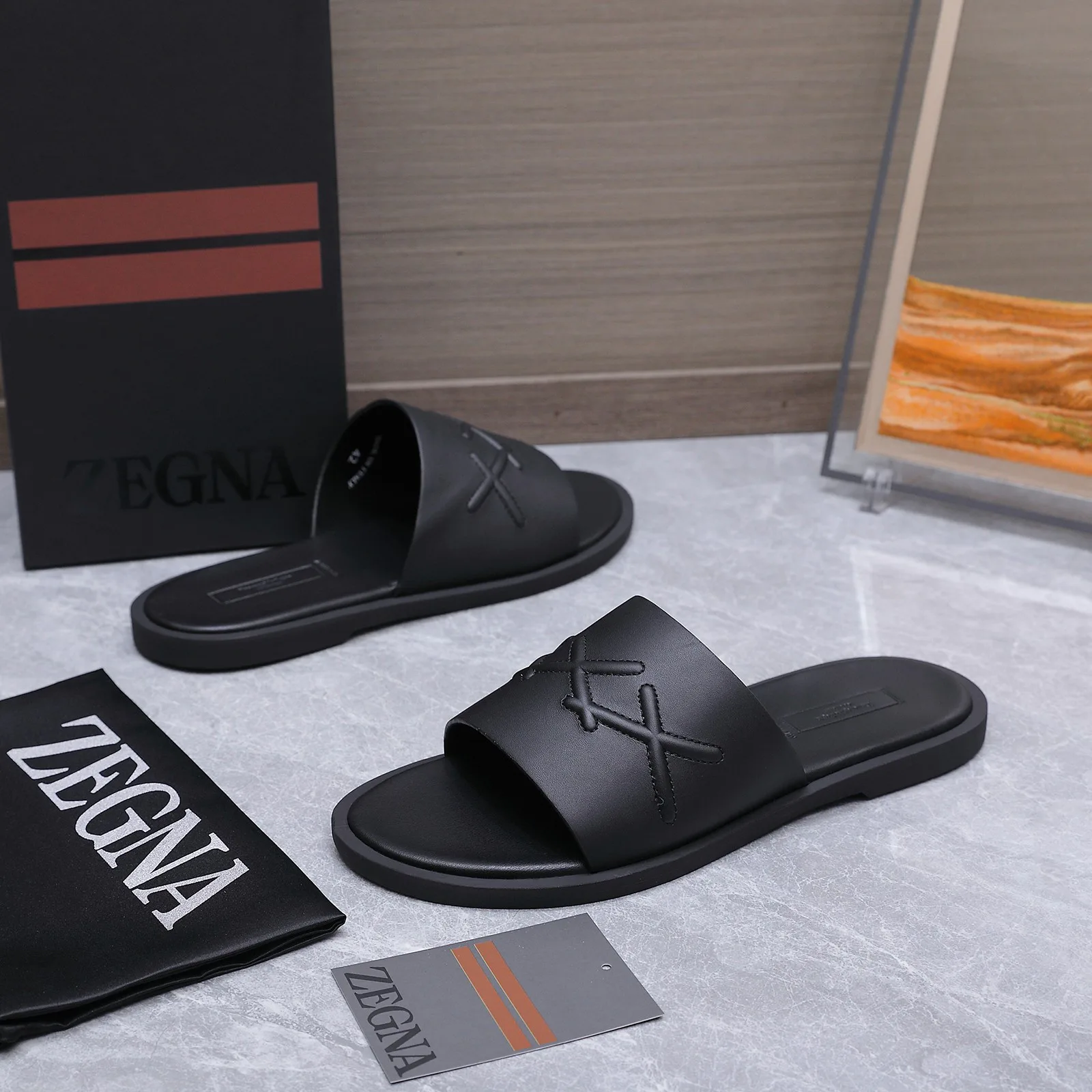 Шлепанцы Мужские Zegna 17514993